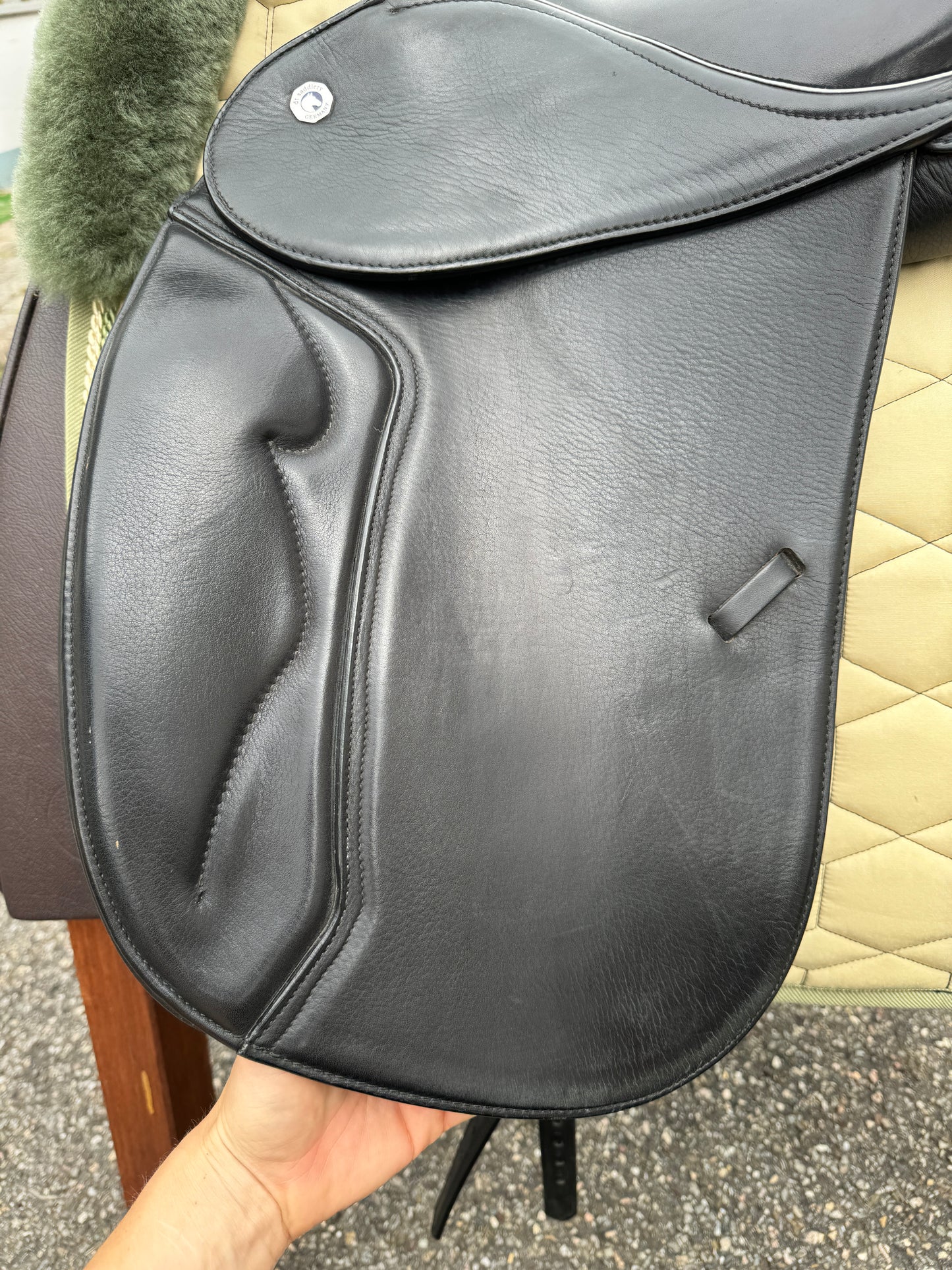 #5 Butterfly Claudia Dressursattel 17 Zoll HTF neuwertig