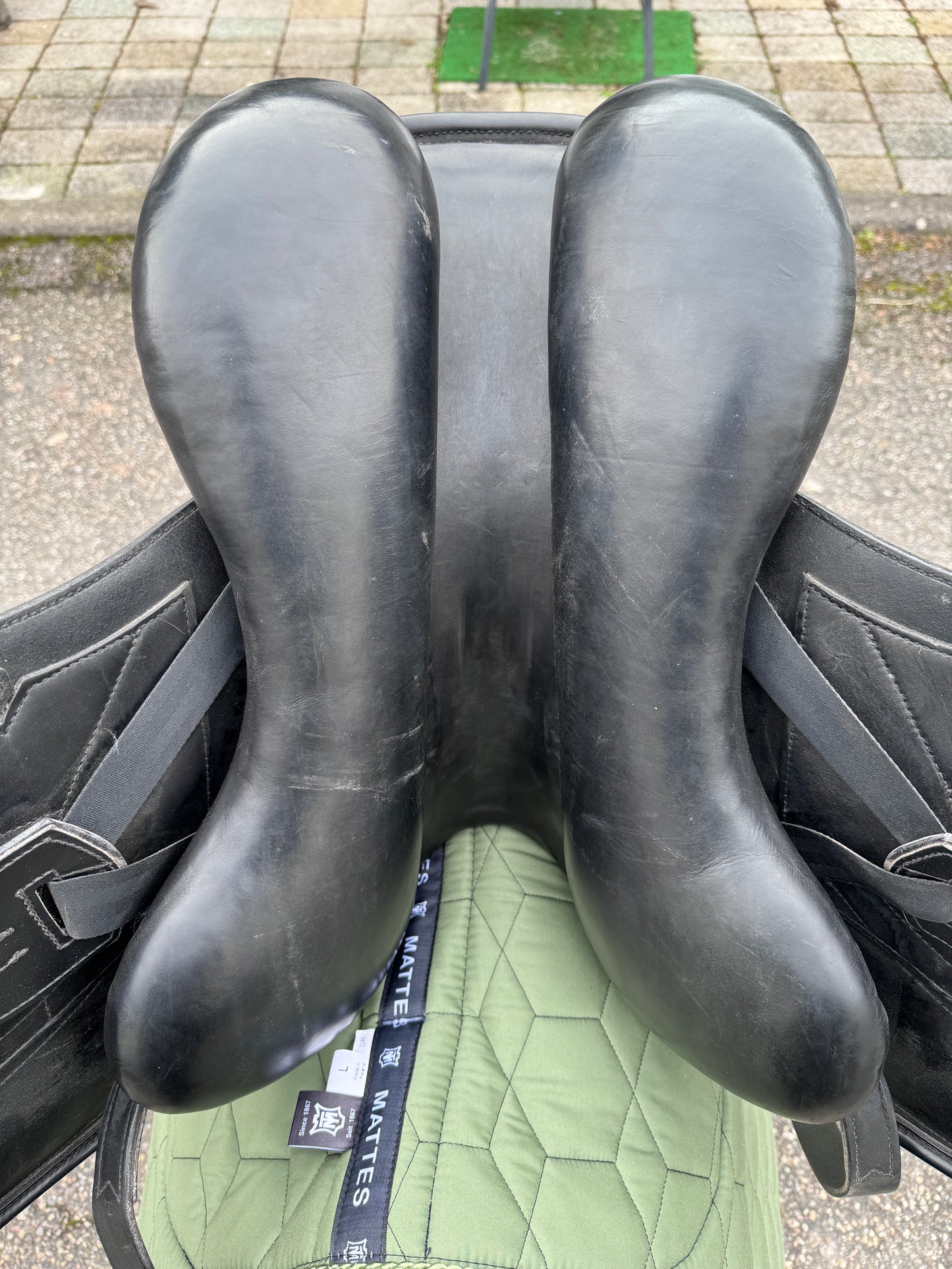 Silla de doma Erreplus Vittoria SL 17 pulgadas faldón corto doble