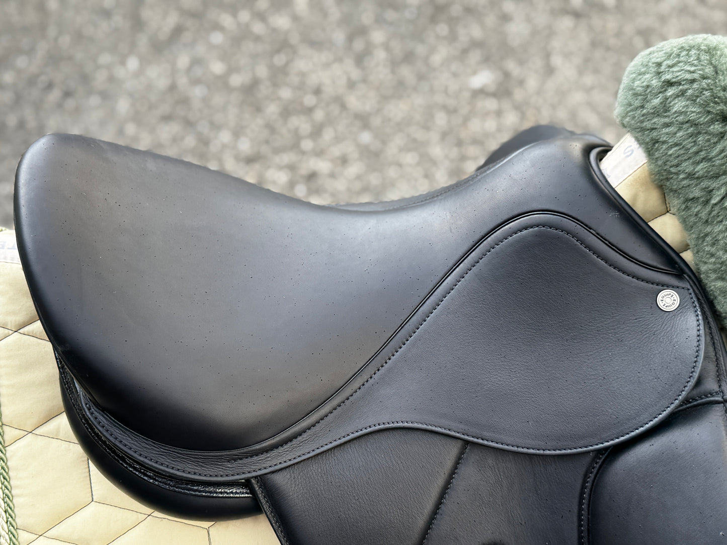 Selleria Equipe Bocelli Monoblatt Dressursattel aus 2024 16,5 Zoll Ponysattel