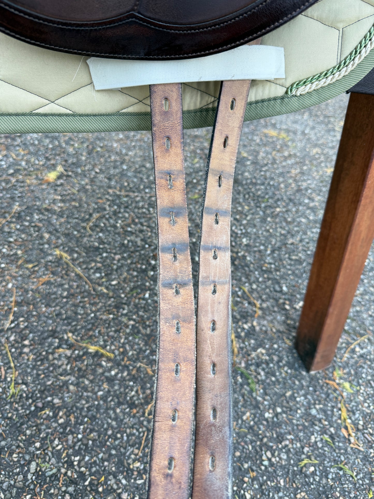 #211 Amerigo Cervia II Pinerolo Dressursattel 17,5 Zoll +0,5 braun Klettpauschen