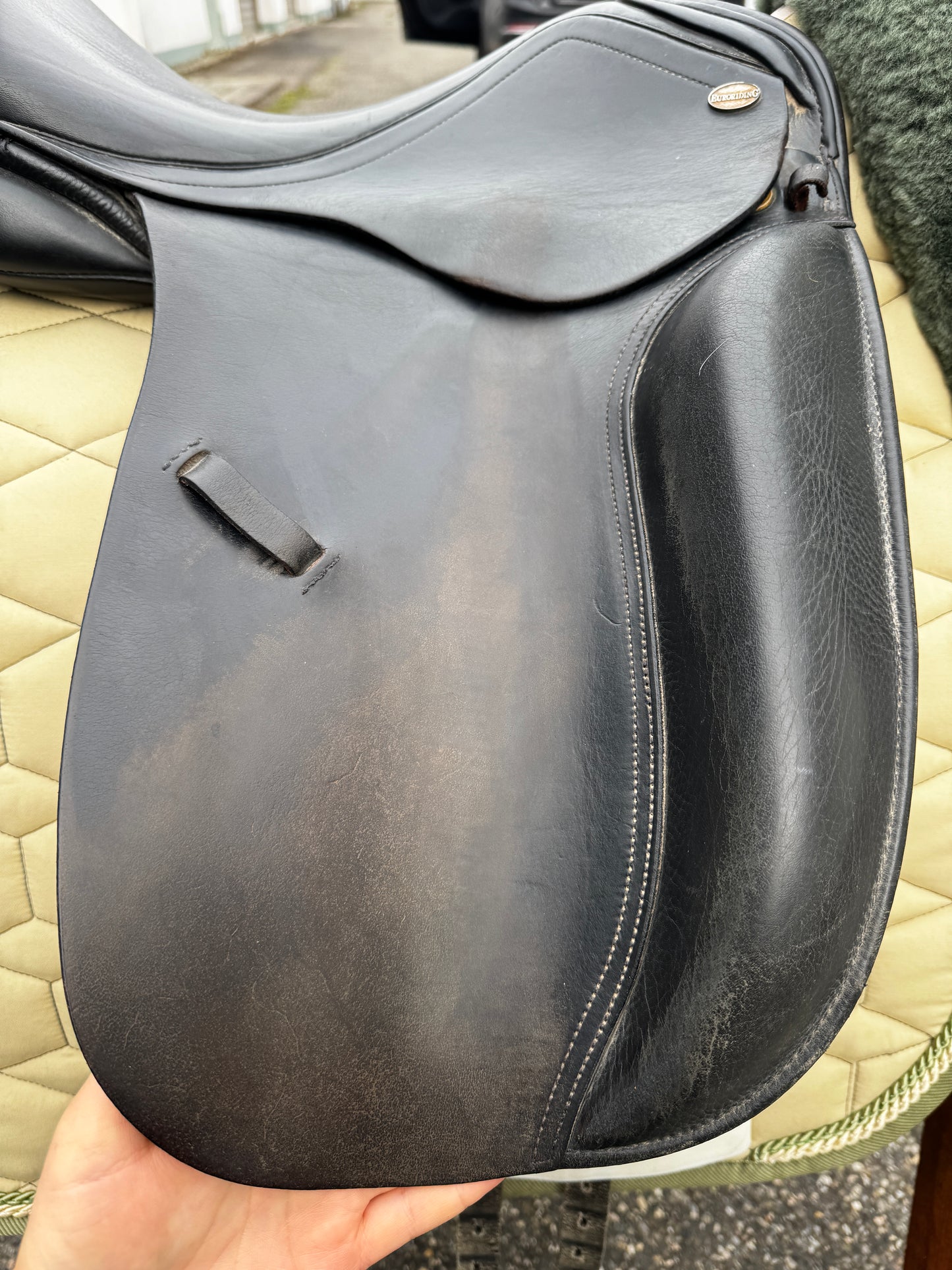 #K150 Euroriding Jade Dressursattel 16 Zoll 34 Ponysattel