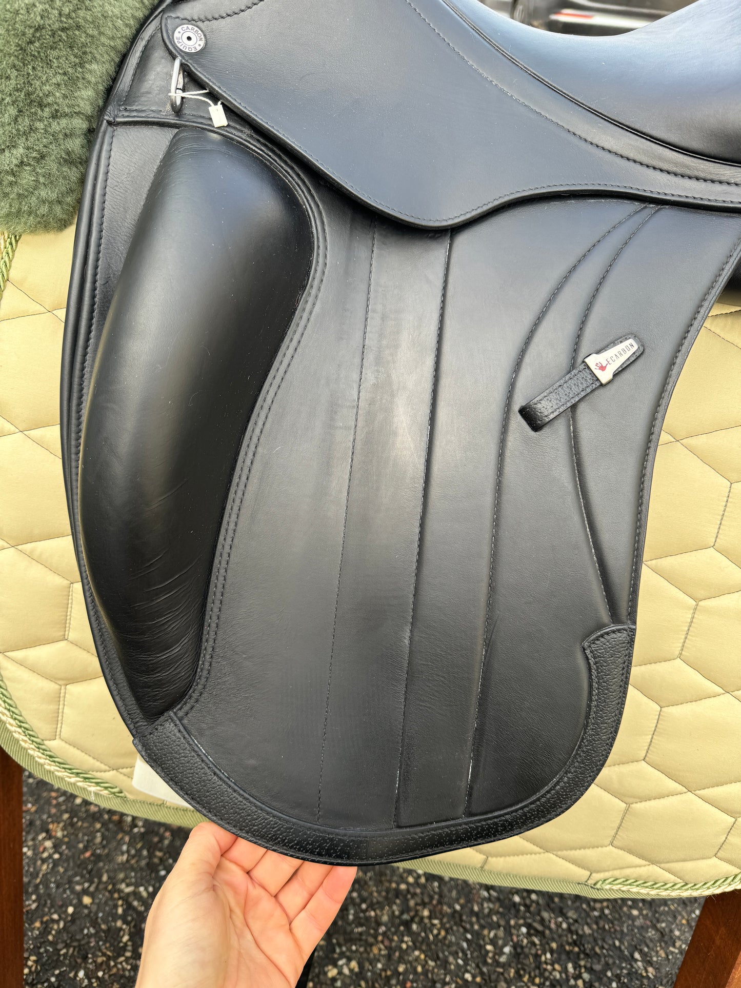 #K73 Selleria Equipe Viktoria Carbon Dressursattel 17 Zoll