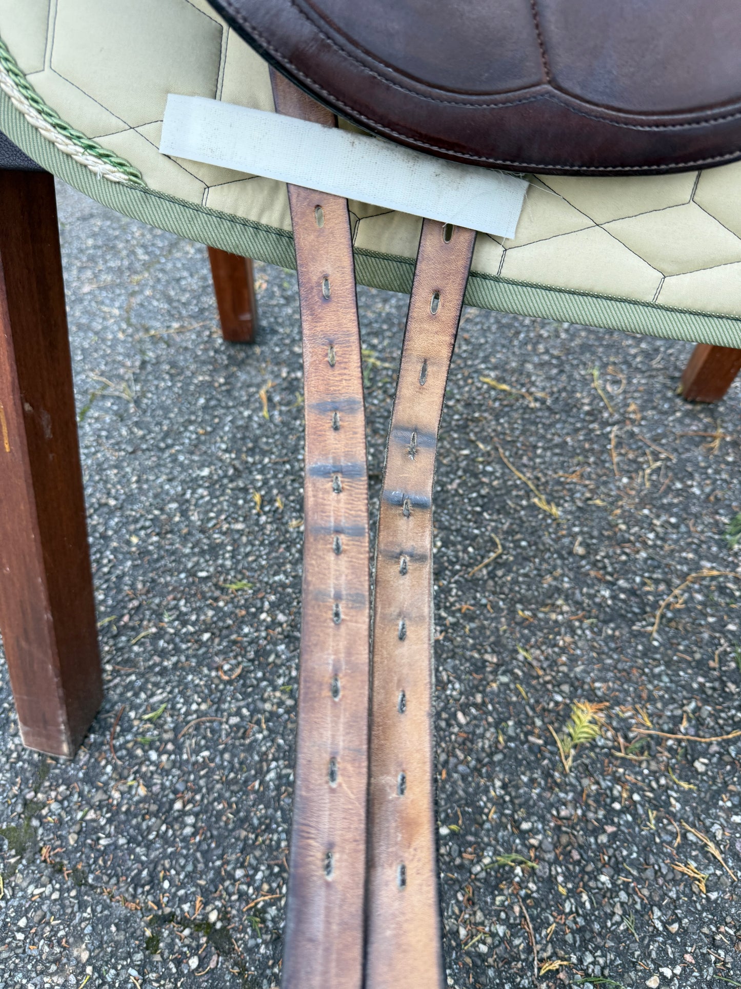 #211 Amerigo Cervia II Pinerolo Dressursattel 17,5 Zoll +0,5 braun Klettpauschen