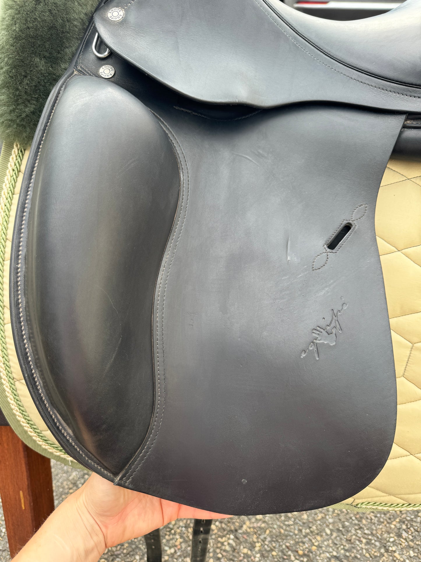 #3 Silla de doma Selleria Equipe Oracle de 17,5 pulgadas