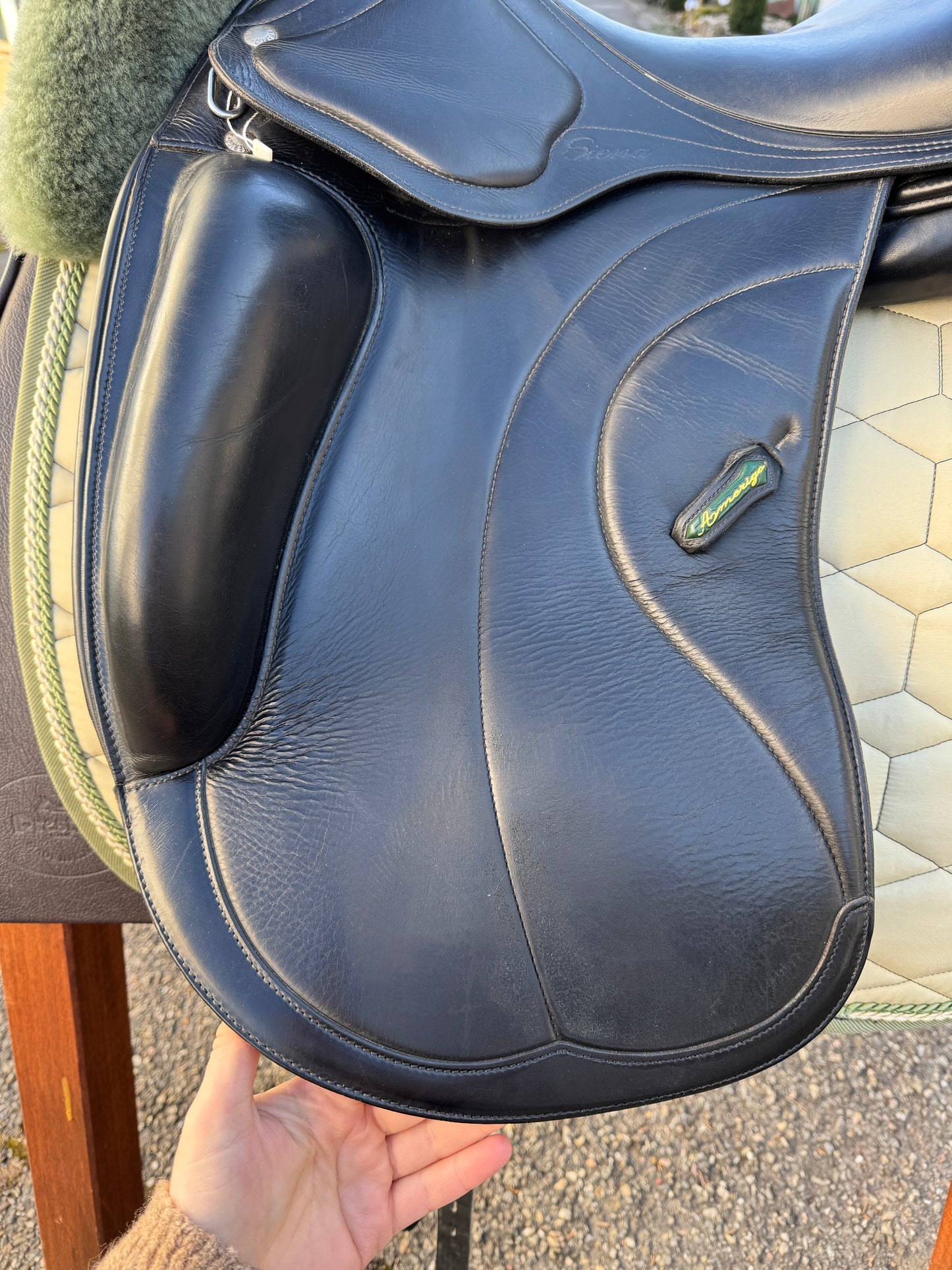 #K90 Amerigo Classic Dressage Siena Pinerolo Dressursattel 17,5 Zoll LHI