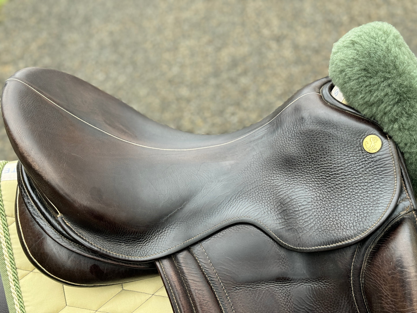 #39 Palatina mono-leaf like summer Esprit Athen dressage saddle 17.5 inch brown