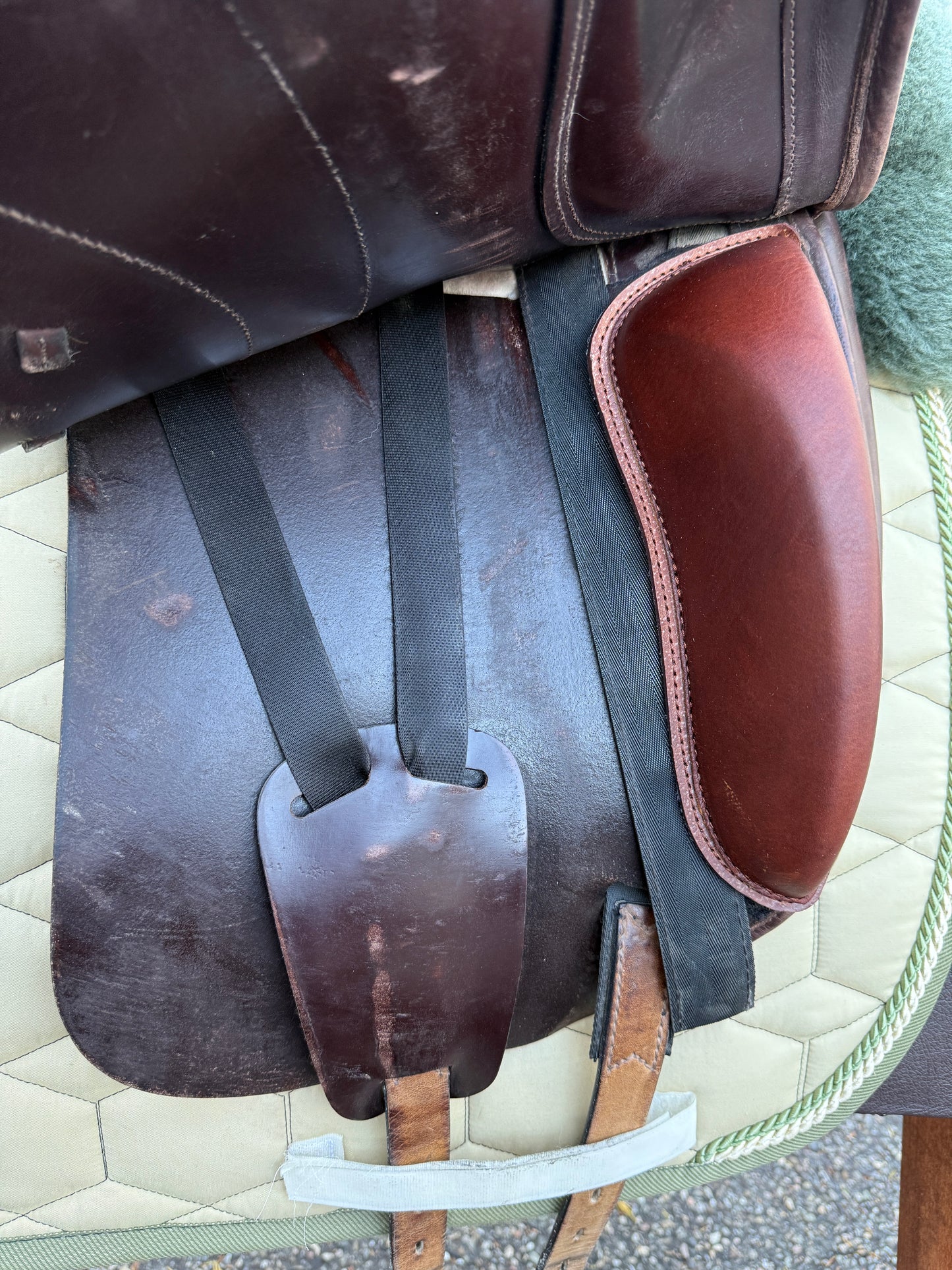 #211 Amerigo Cervia II Pinerolo Dressursattel 17,5 Zoll +0,5 braun Klettpauschen