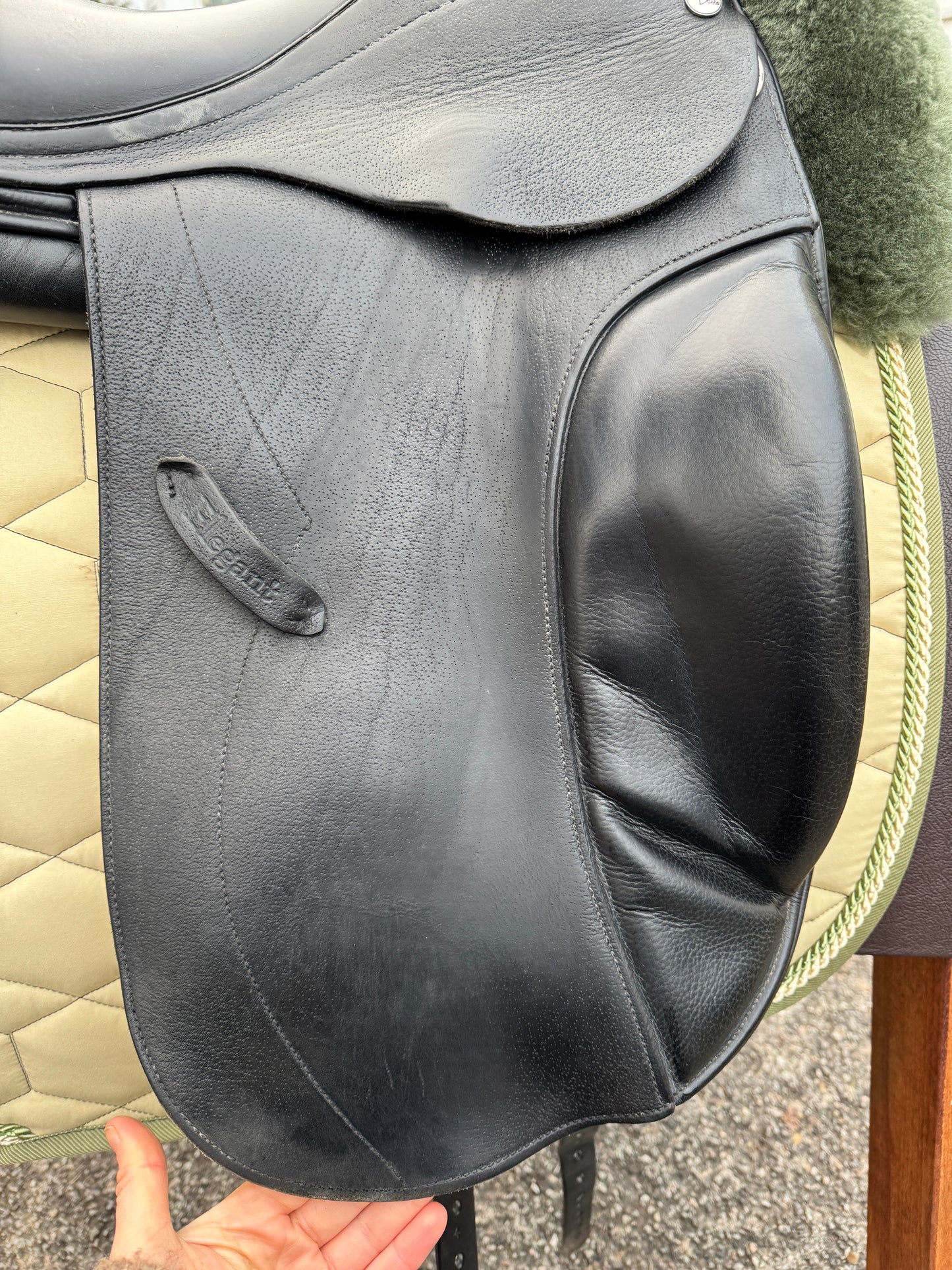 #67 Harry Dabbs Elegant Monoblattsattel Dressursattel 17,5 Zoll