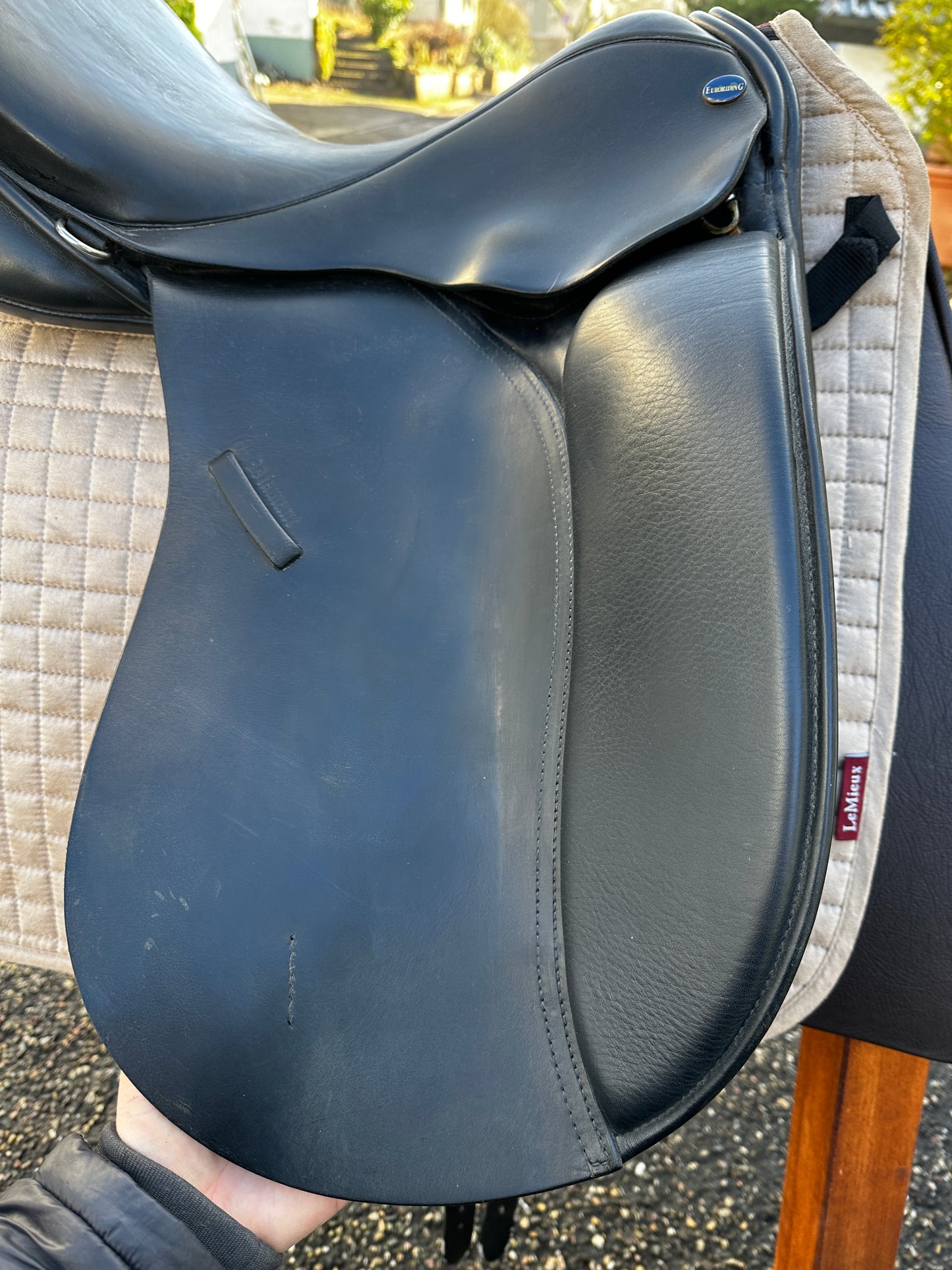 Euroriding Diamant Dressage Saddle 17.5 inch Fit 3