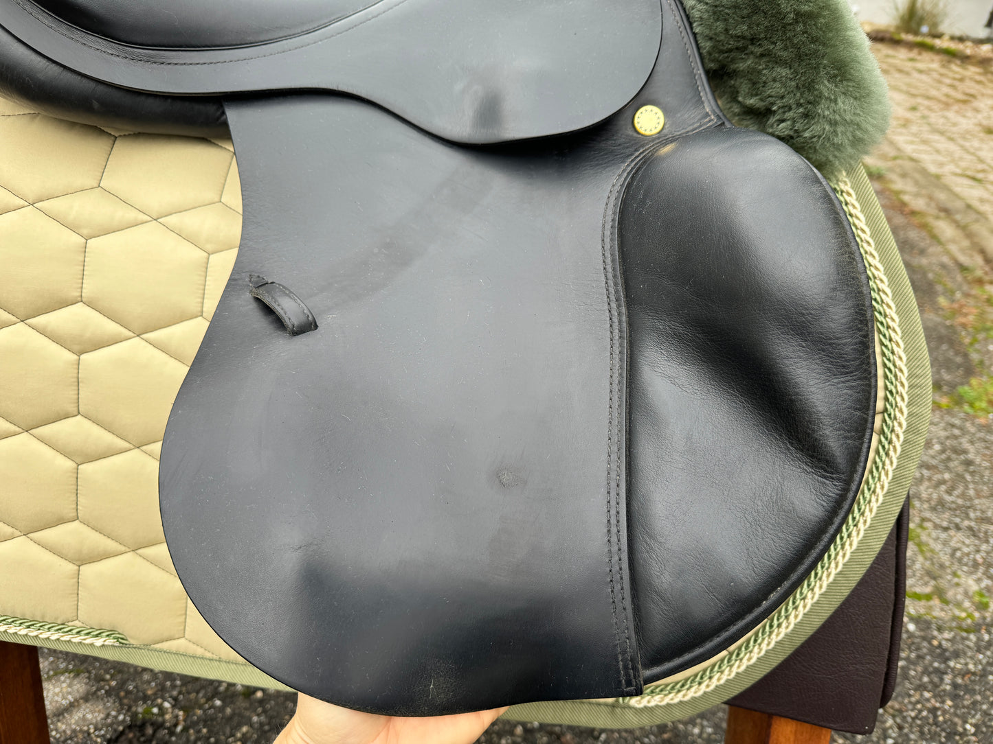 #K65 Sillín de salto profesional elástico Prestige de 17 pulgadas y 32 pulgadas