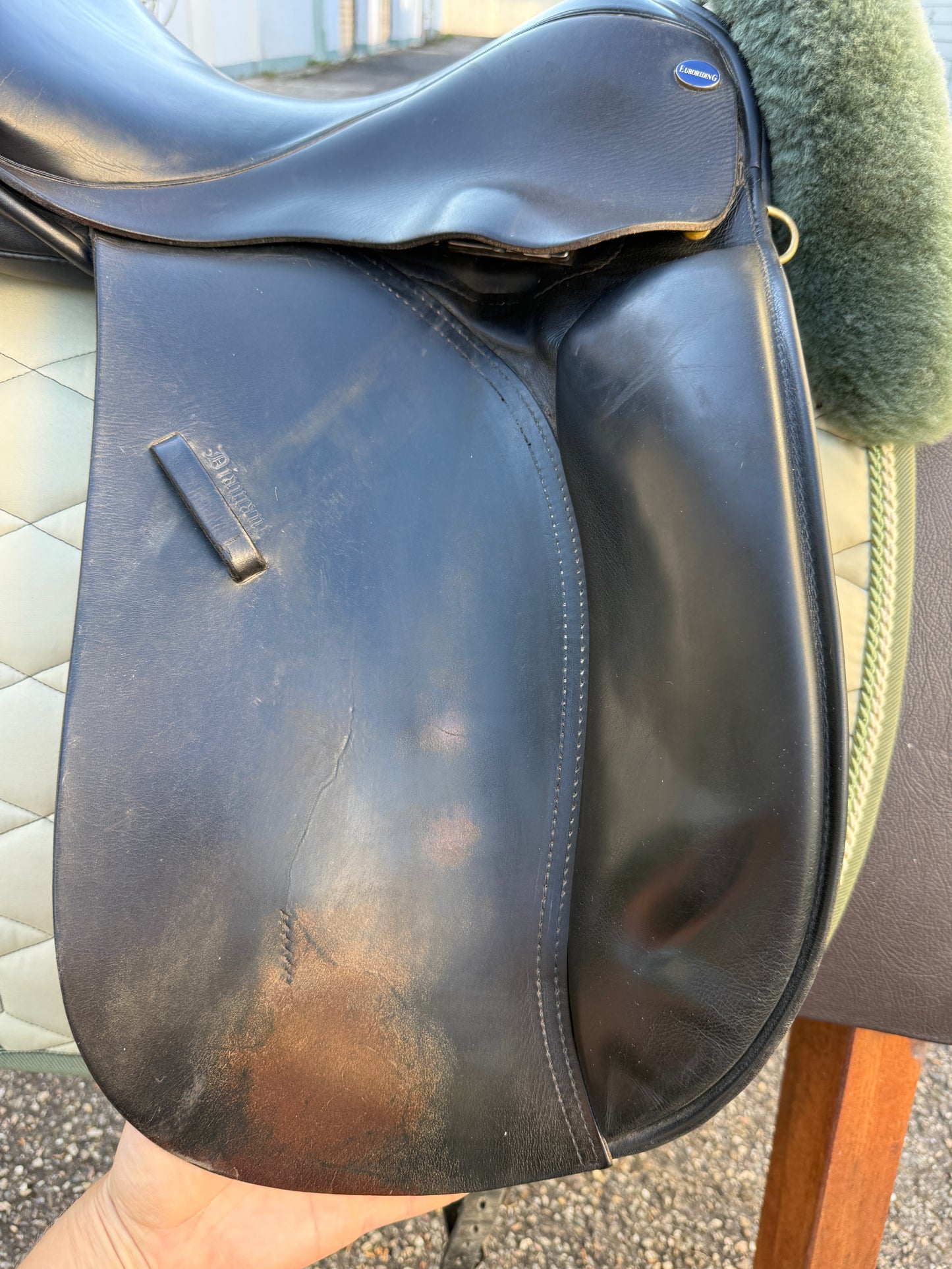 #193 Euroriding Diamant Dressursattel 17 Zoll Fit 3