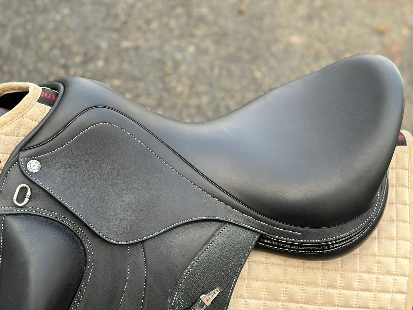 Selleria Equipe Glamour Carbon Dressursattel 17,5 Zoll fast NEU