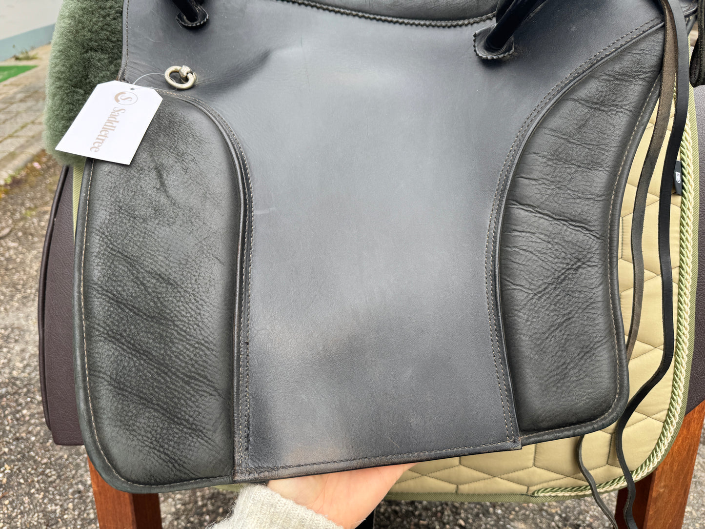 #96 Deuber Renaissance Barocksattel schwarz S2 Ultraflexbaum