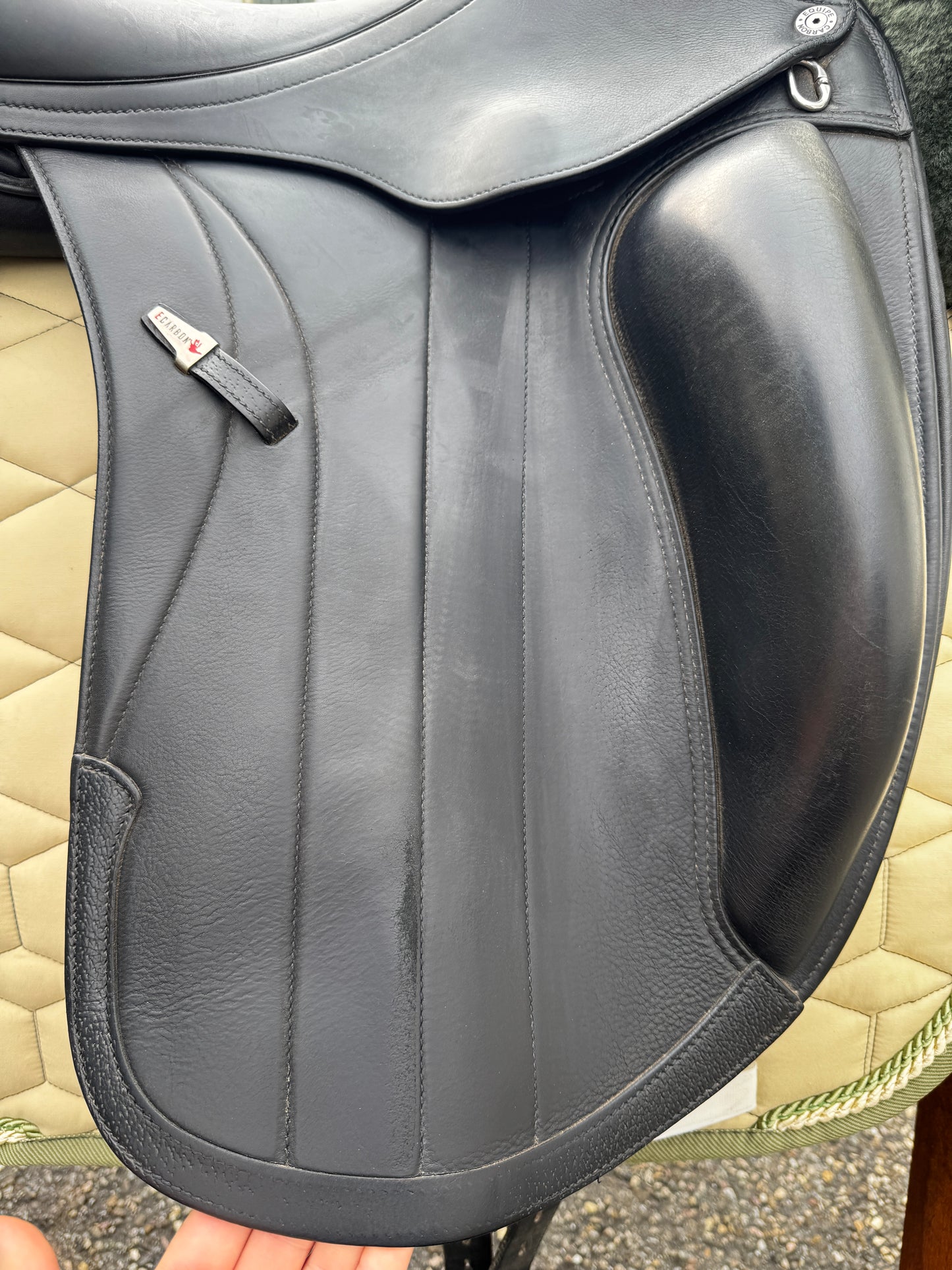 #149 Selleria Equipe Viktoria Carbon Dressursattel 17,5 Zoll