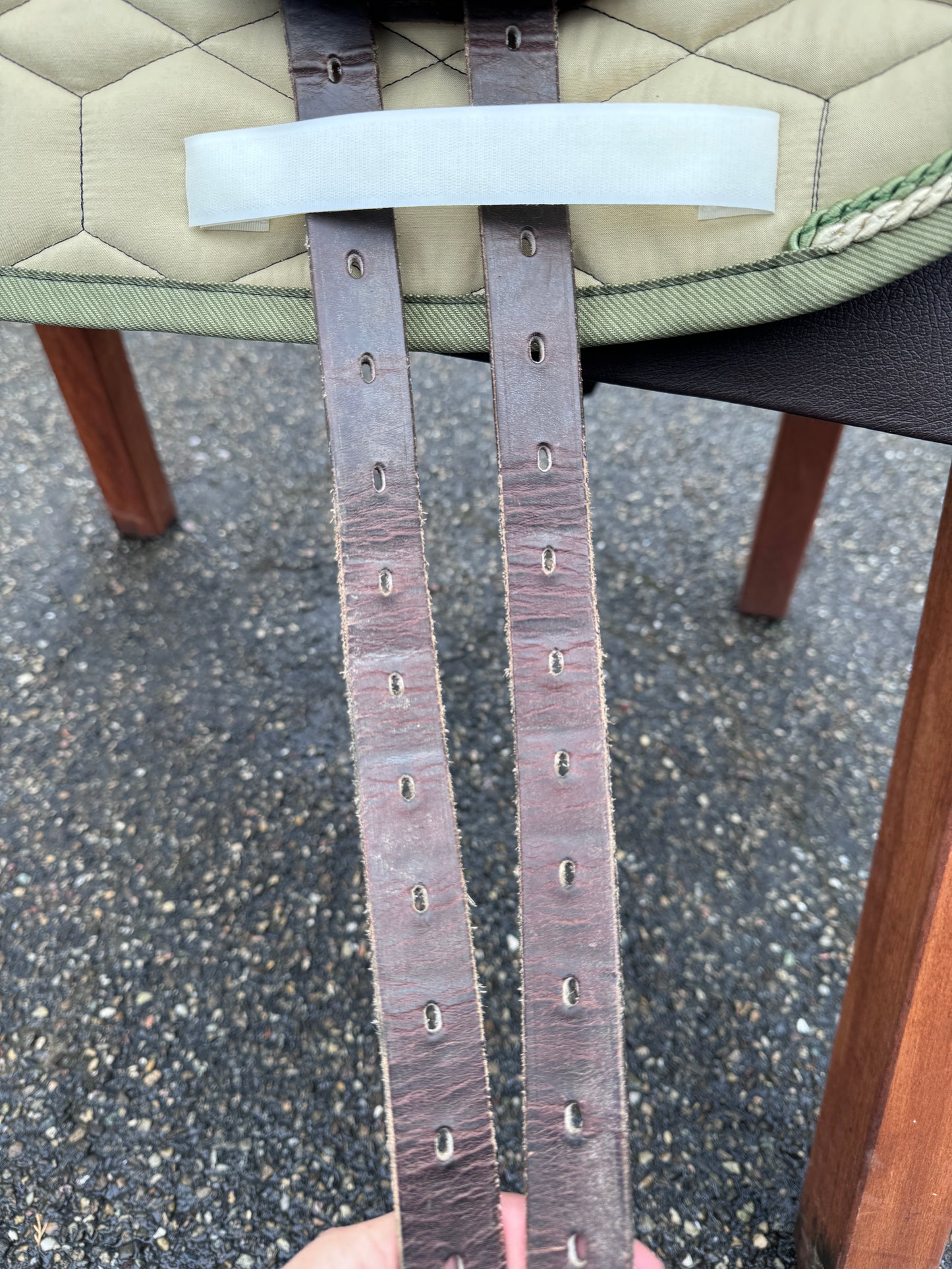 Niedersüß Marcato Mono braun Monoblatt Springsattel Eventingsattel 17,5 Zoll