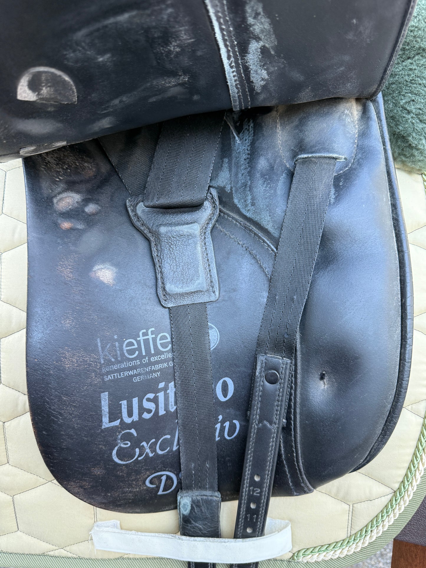 #184 Kieffer Lusitano Exklusiv Dressursattel Drop Panel Sitzgrösse I