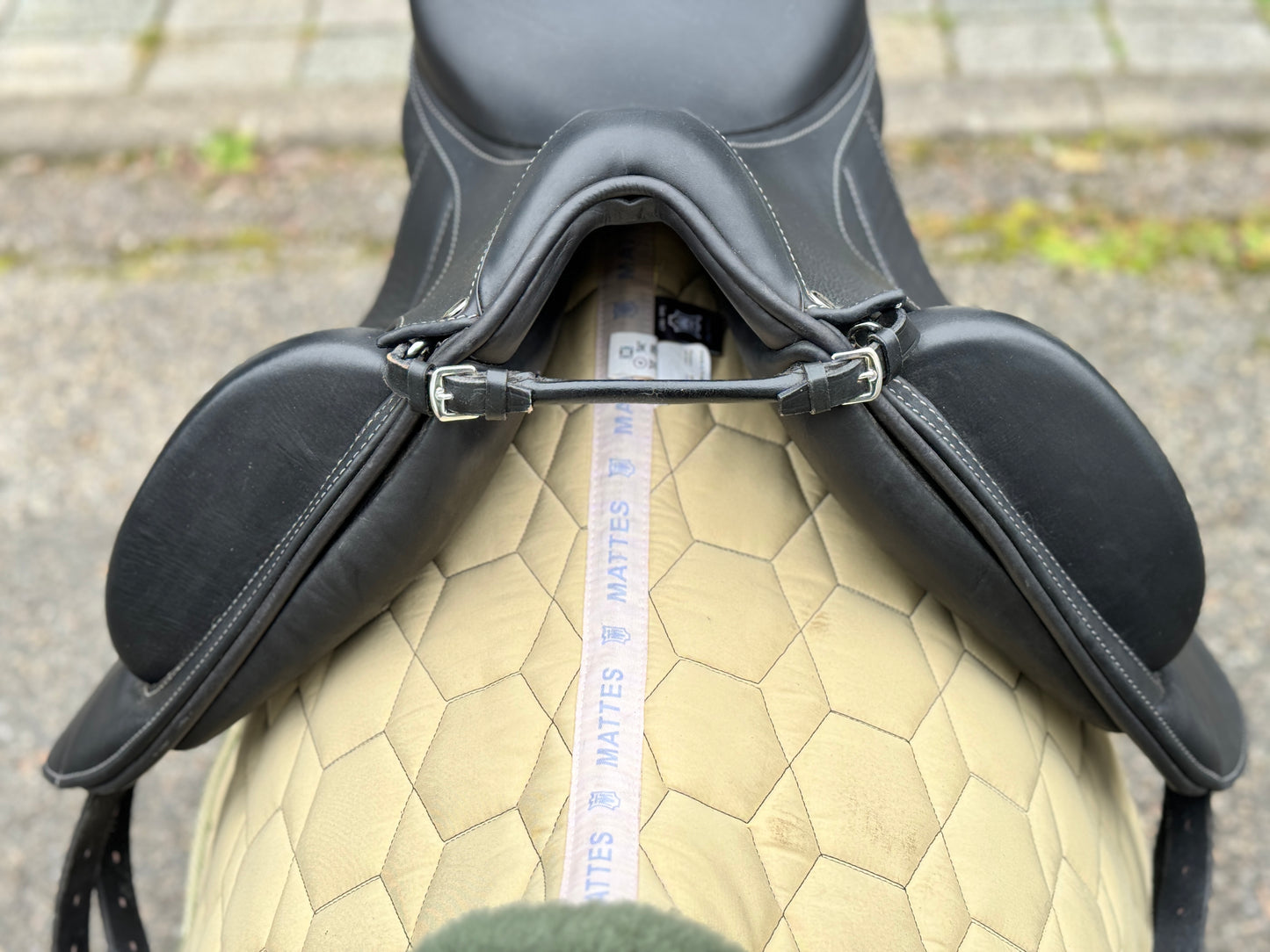 #K68 Acavallo Dressursattel Rafaello Monoblatt halbe Pausche 16,5 Zoll