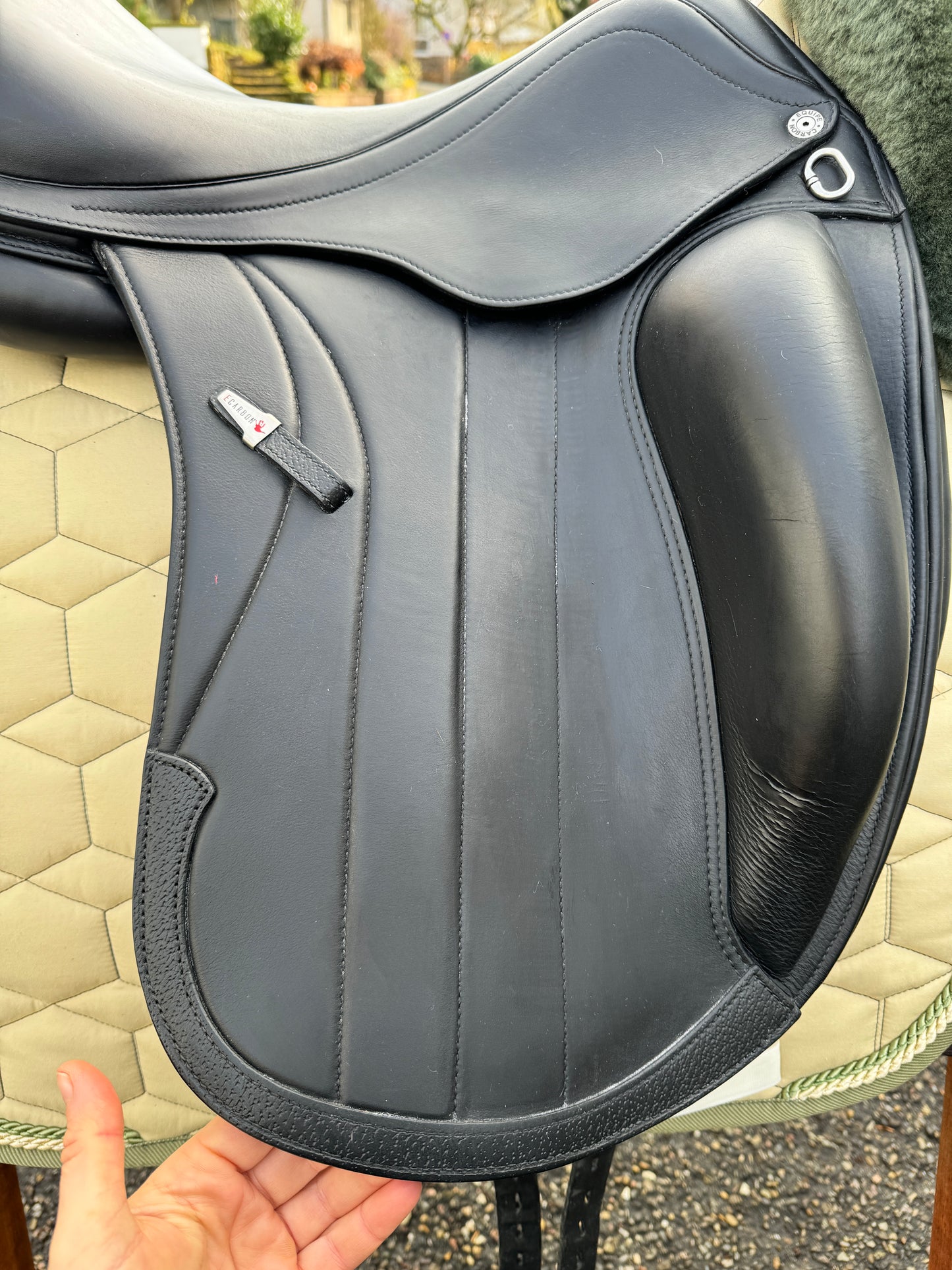 #K73 Selleria Equipe Viktoria Carbon Dressursattel 17 Zoll