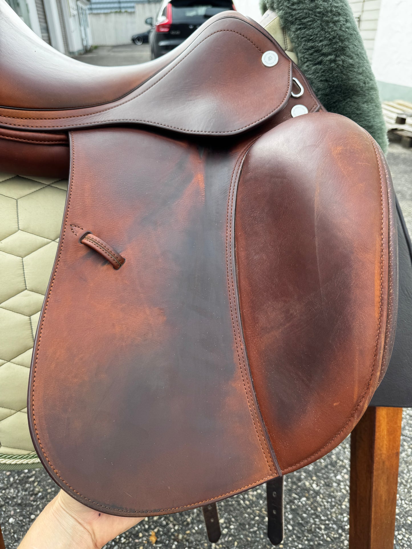 Prestige X-D2 zero Dressursattel 17 Zoll Elite Leder london aus 2023