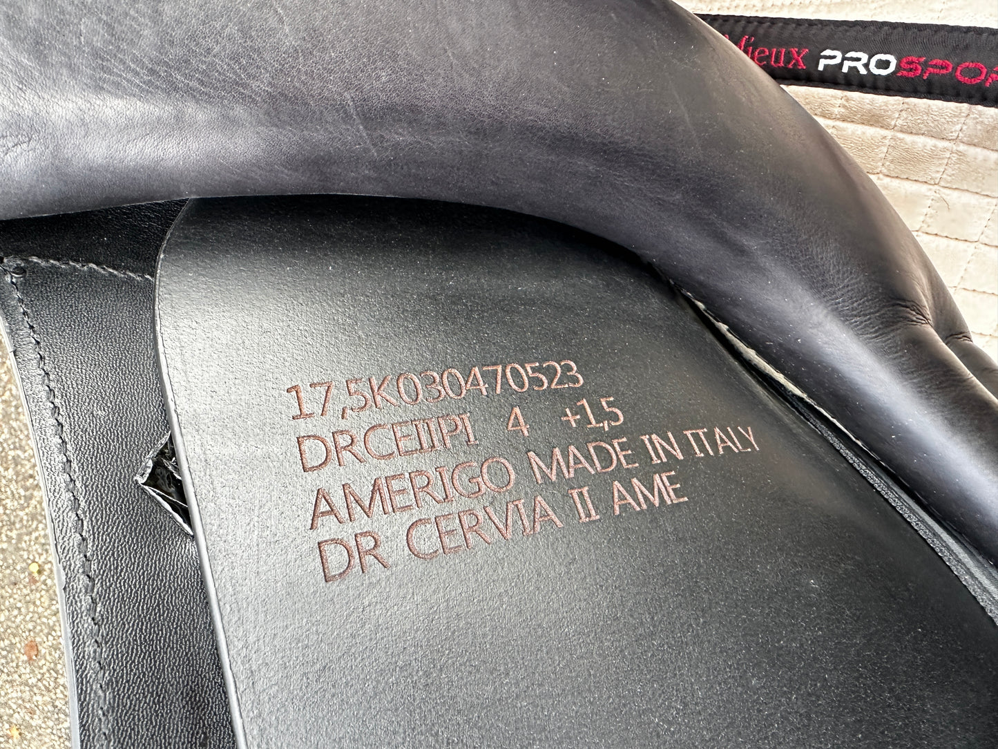 Amerigo Cervia II Pinerolo Dressursattel 17,5 Zoll aus 2023