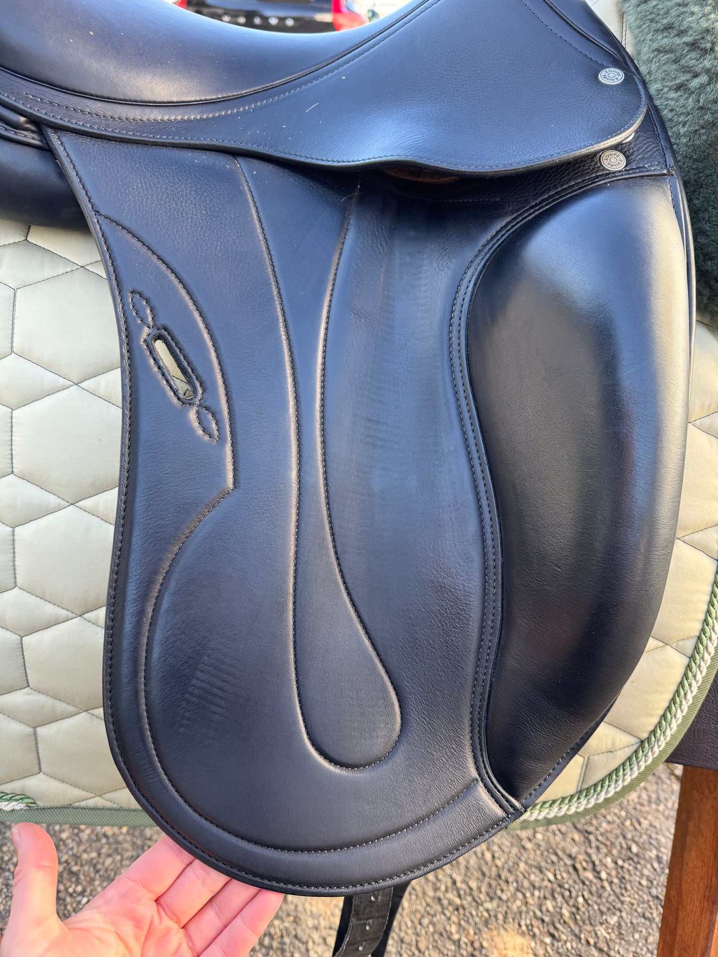 #79 Selleria Equipe Oracle Special Dressursattel 17 Zoll aus 2021