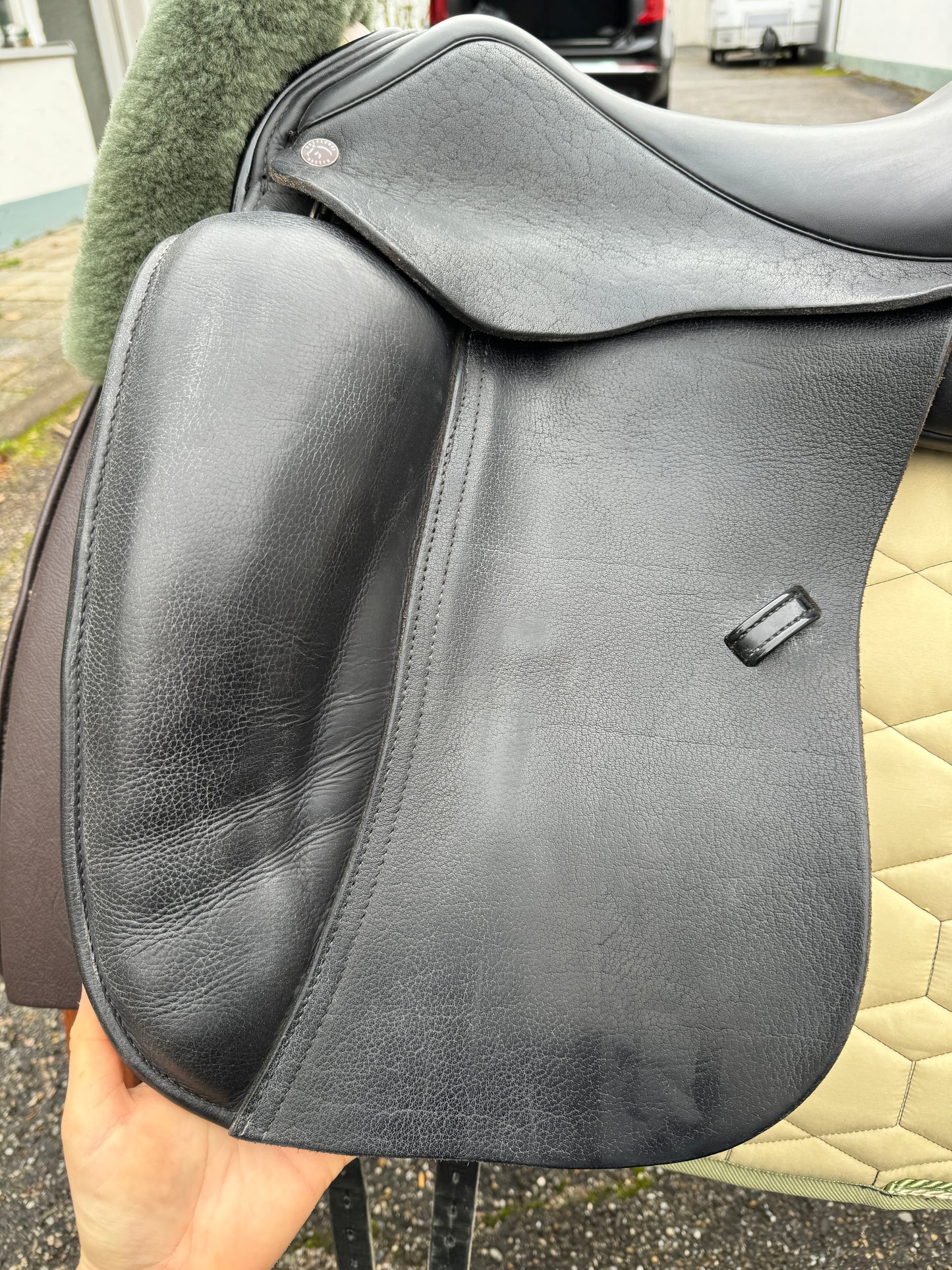 #K63 Dresch XT Silla de doma plana con velcro de 17,5 pulgadas de 2022