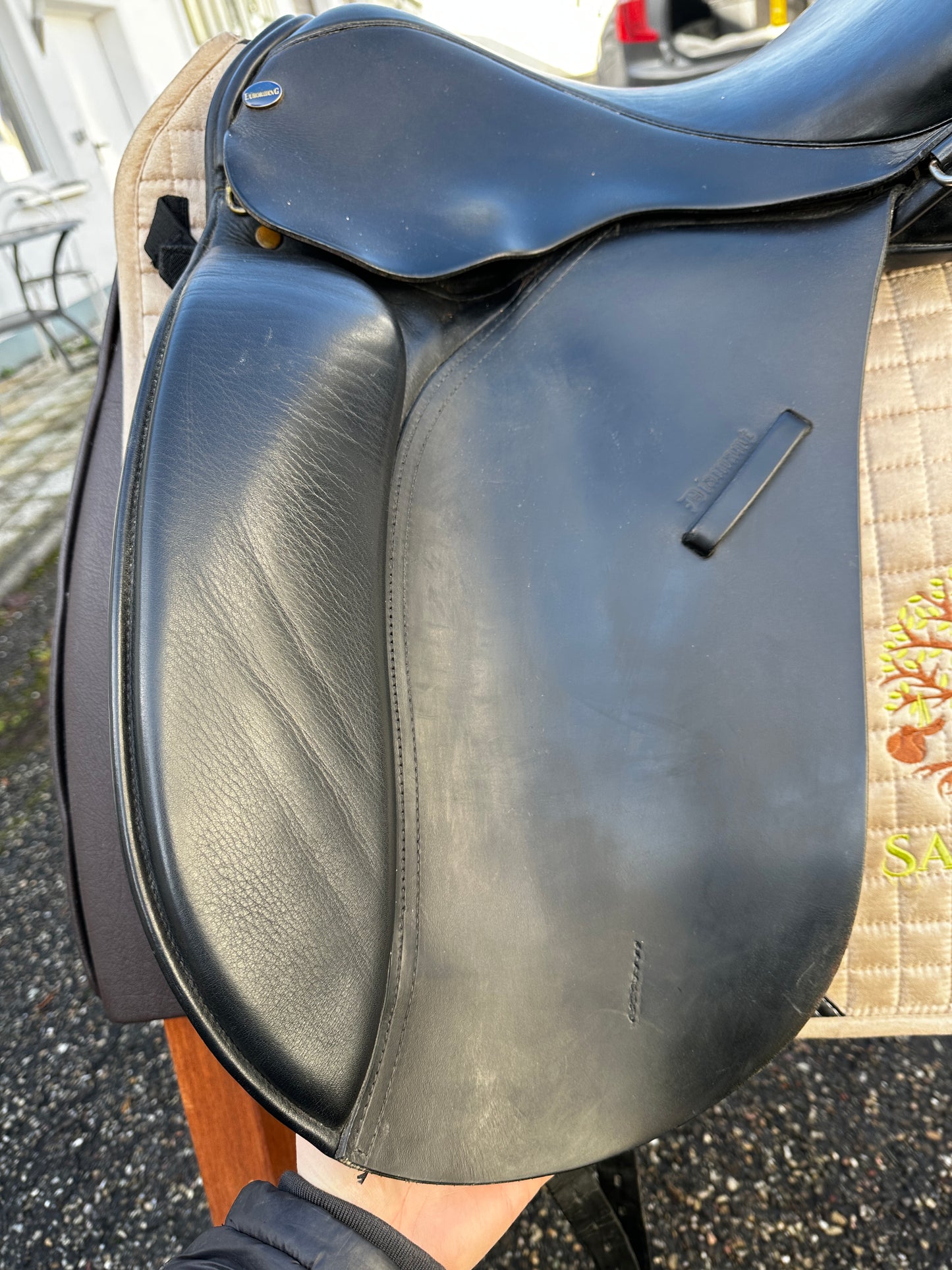 Euroriding Diamant Dressage Saddle 17.5 inch Fit 3