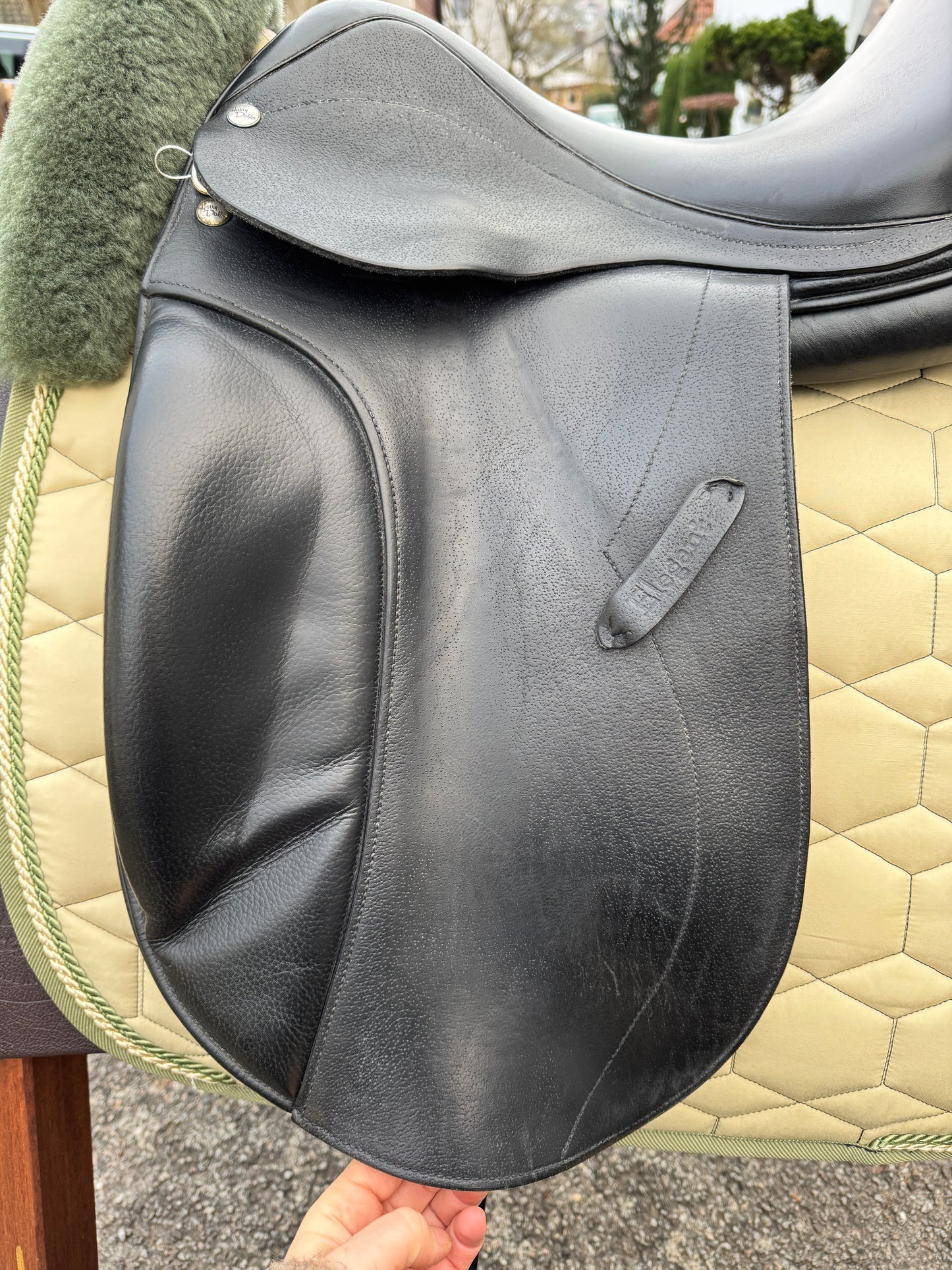 #67 Harry Dabbs Elegant Monoblattsattel Dressursattel 17,5 Zoll