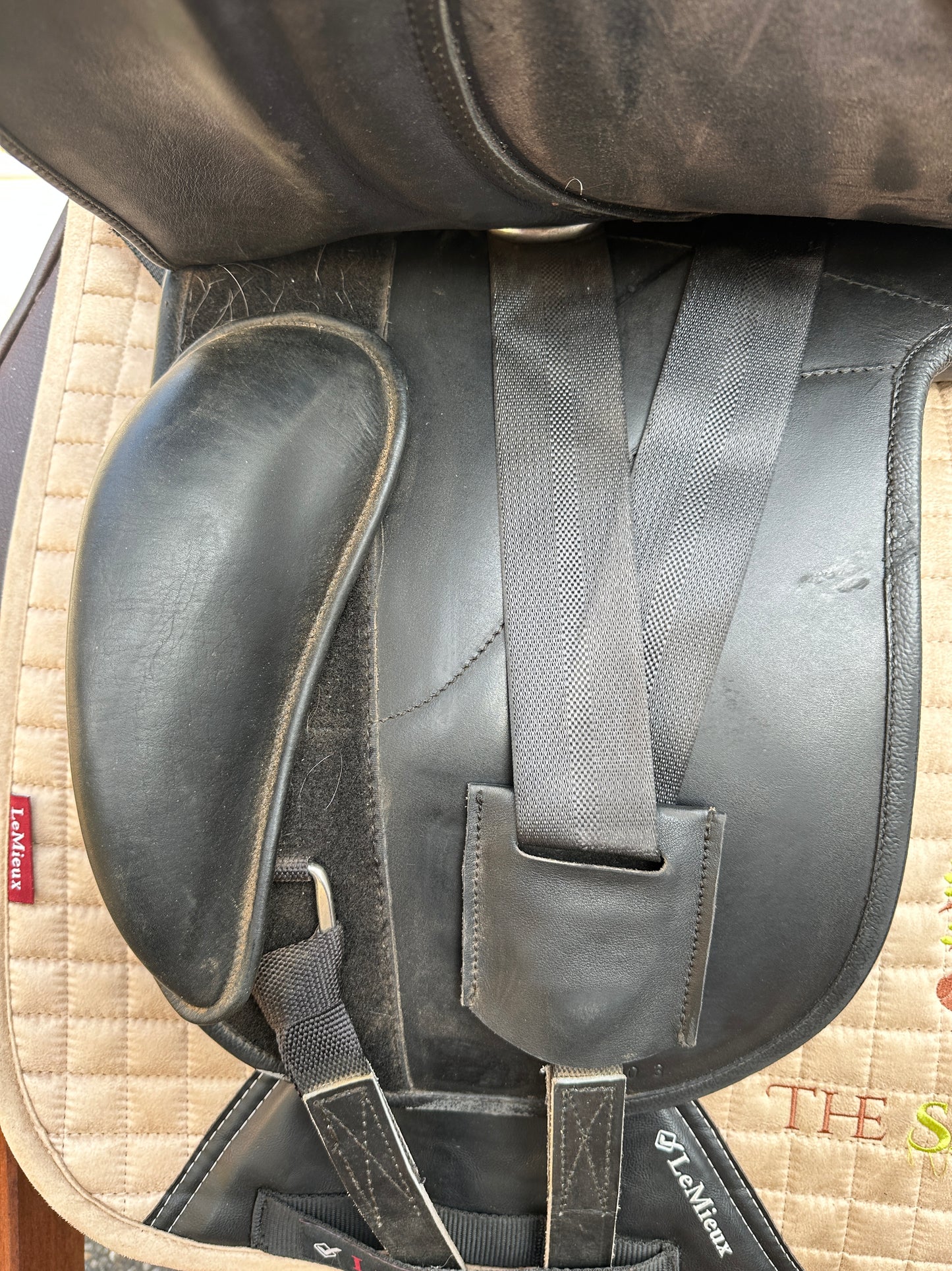 Sattelglück Dressursattel Viento 18 Zoll Lederbaum