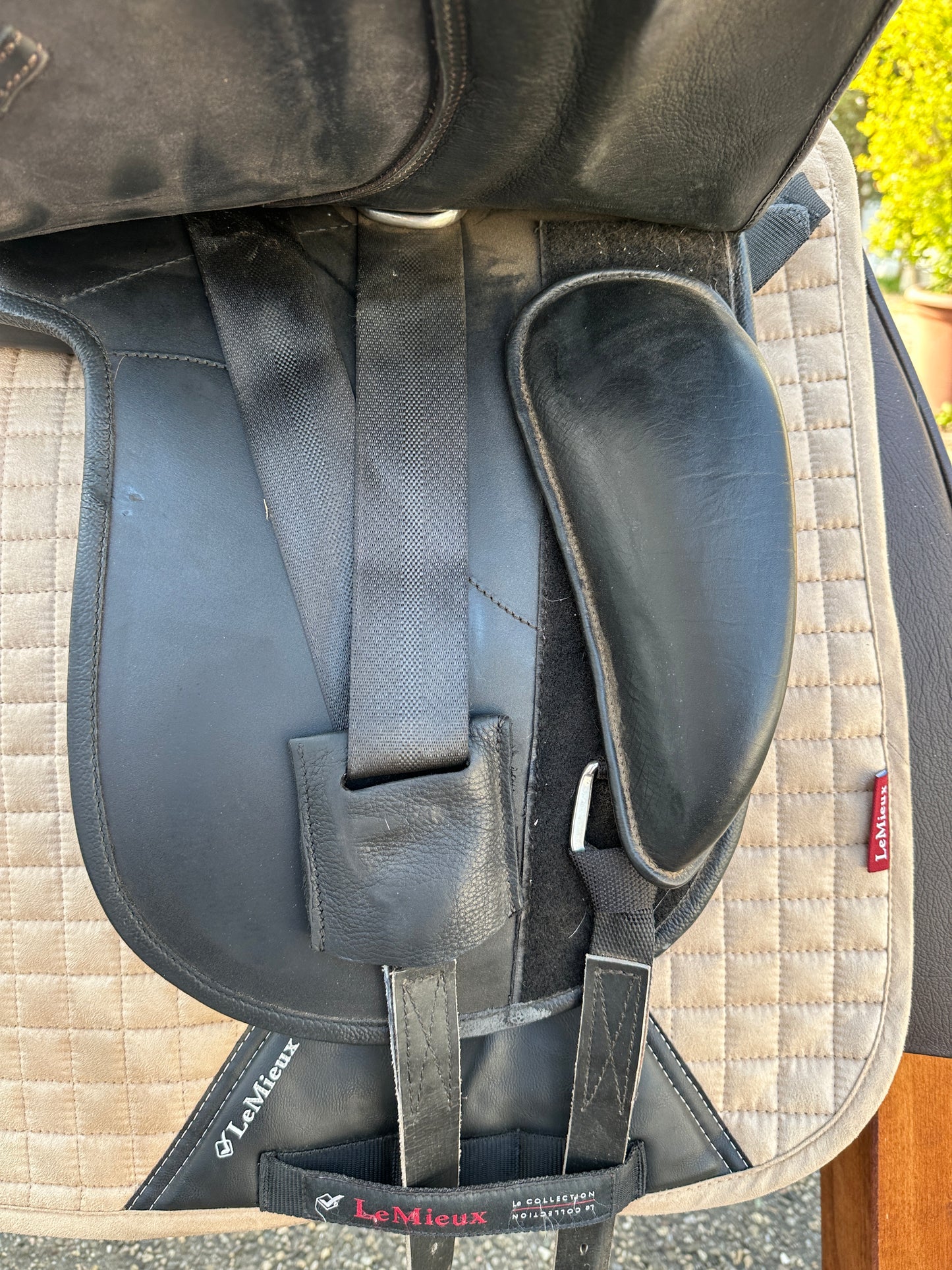 Sattelglück Dressursattel Viento 18 Zoll Lederbaum