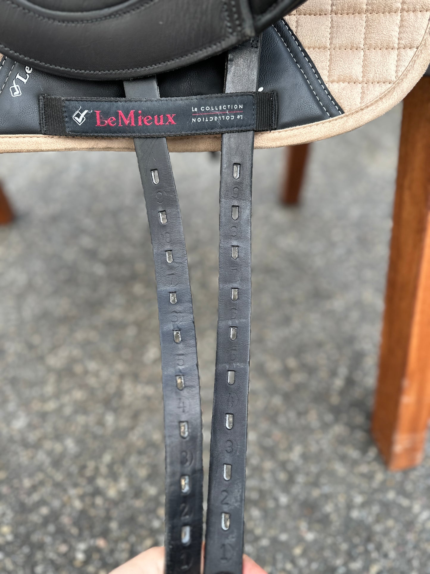 Silla de doma clásica Kentaur Afrodite Carbon #73, doble, 17 pulgadas