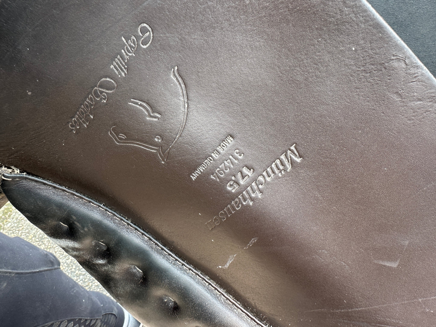 Silla de doma Passier Caprilli Münchhausen 17,5 pulgadas marrón