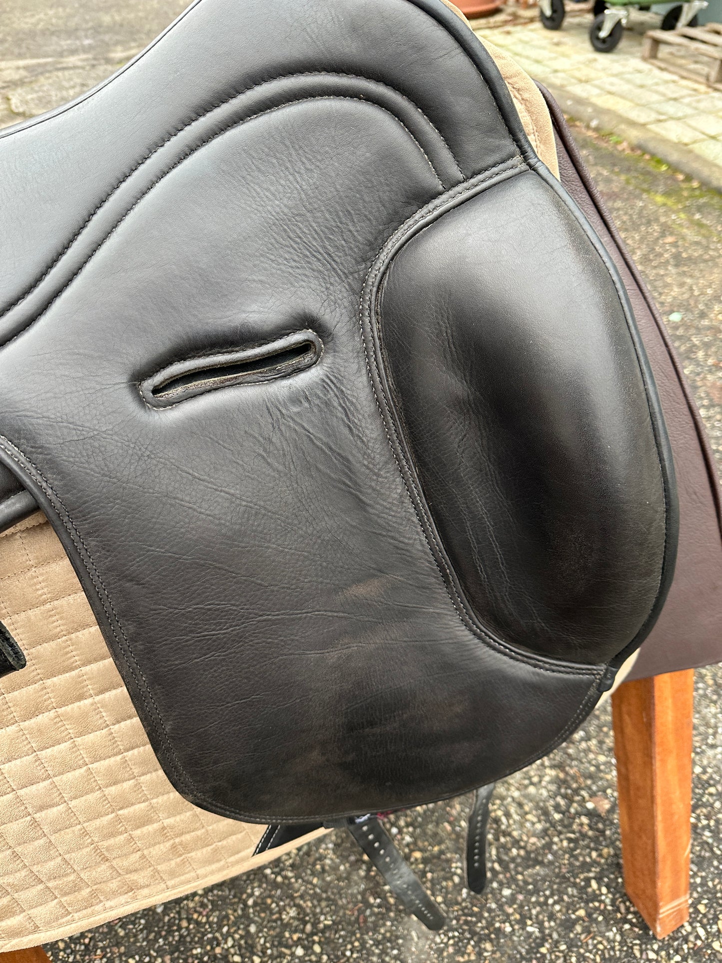 Silla de doma clásica Signum Omega Working Equitation de 17,5 pulgadas (2019)