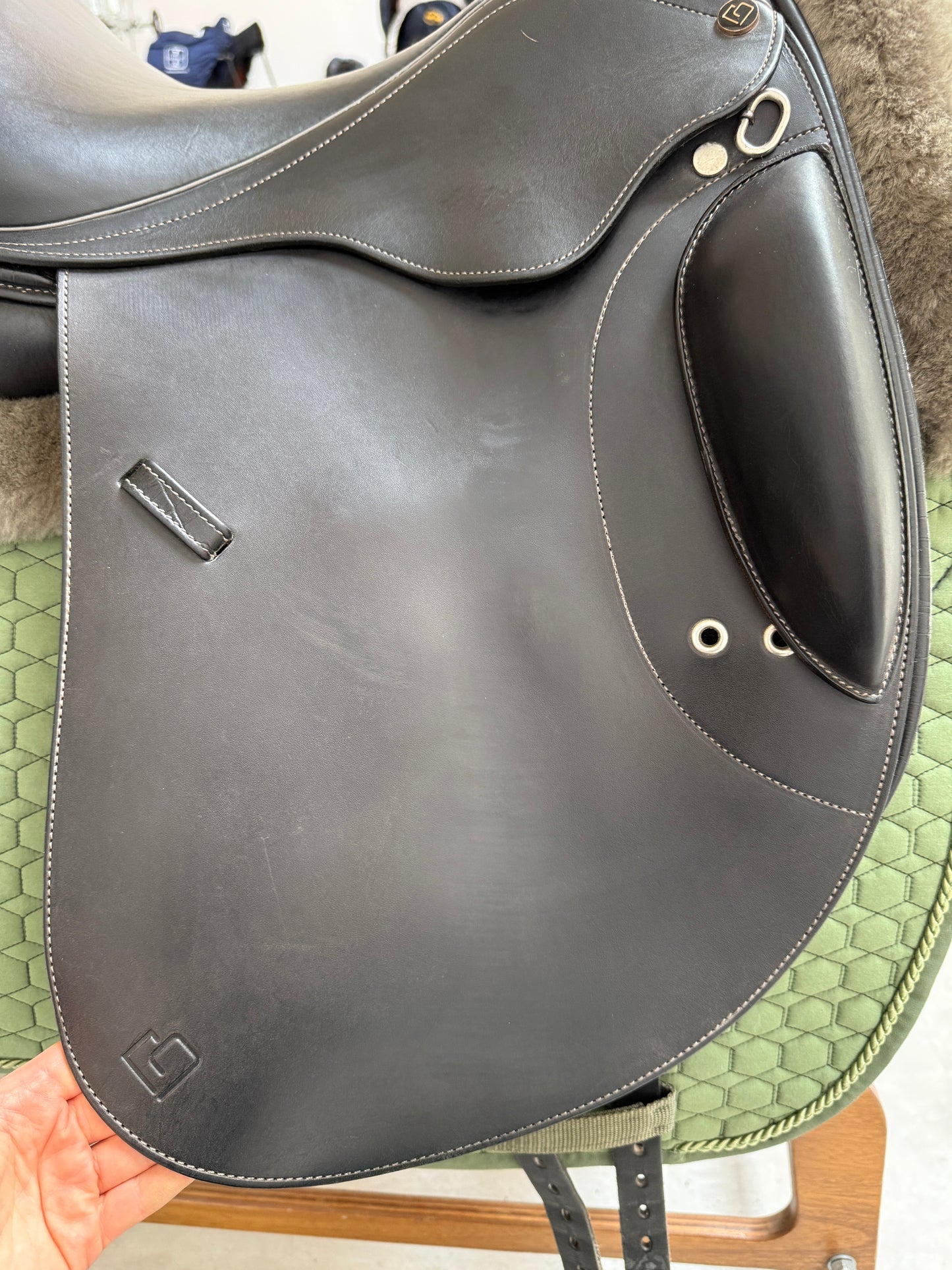 Cordis Delgado Dressursattel Monoblatt 17,5 Zoll schwarz