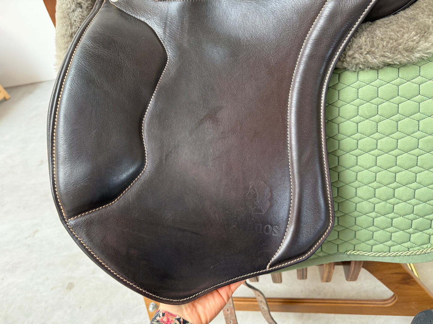 Sommer Minos Dressursattel Working Equitation 17,5 Zoll braun