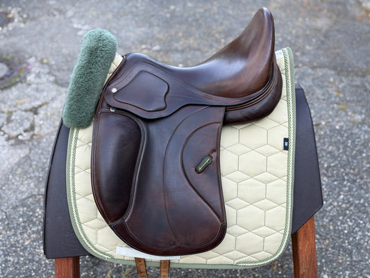 #211 Amerigo Cervia II Pinerolo Dressursattel 17,5 Zoll +0,5 braun Klettpauschen