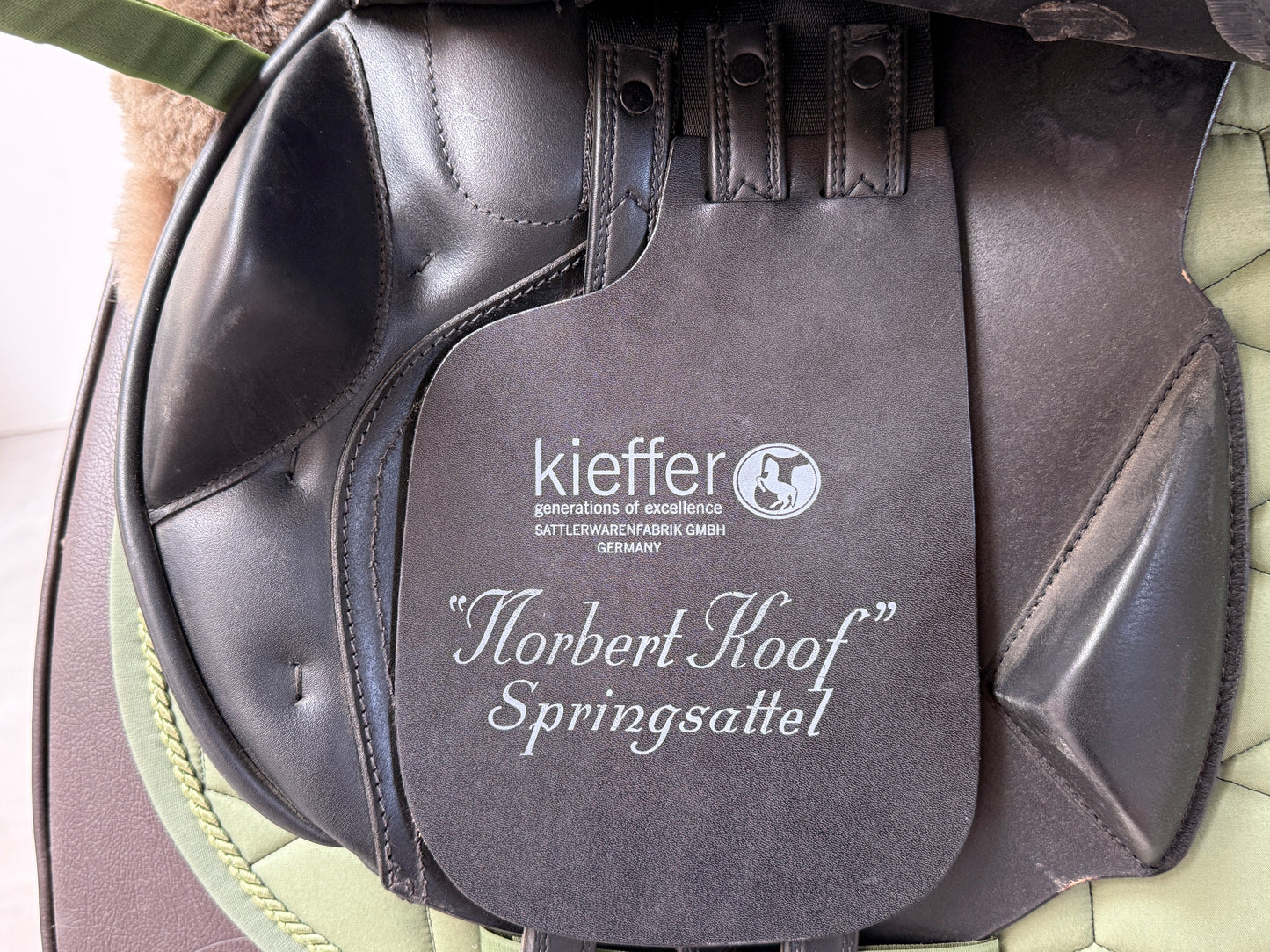 Kieffer Norbert Koof Exklusiv Springsattel Sitzgrösse 1 17,5 Zoll - wie NEU