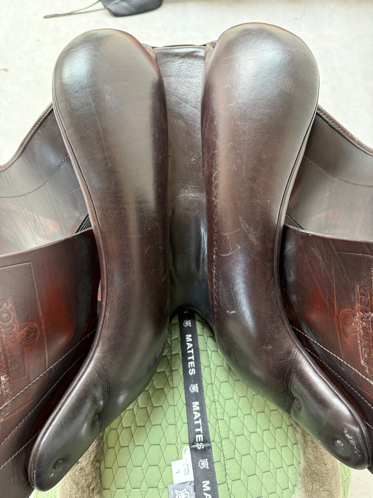 Sommer Minos Dressursattel Working Equitation 17,5 Zoll braun