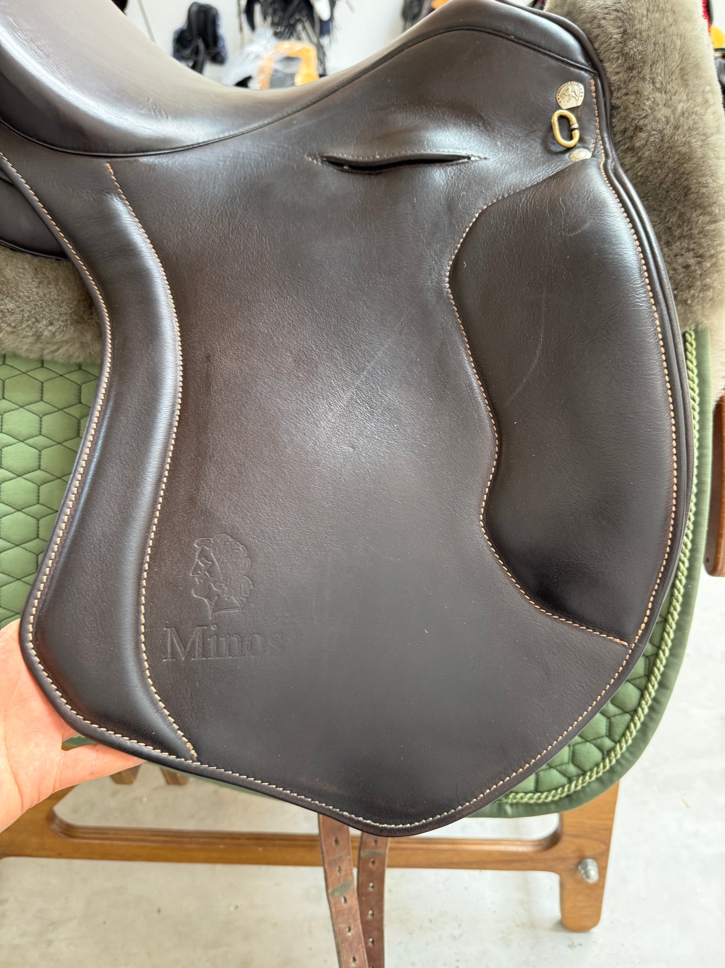 Sommer Minos Dressursattel Working Equitation 17,5 Zoll braun