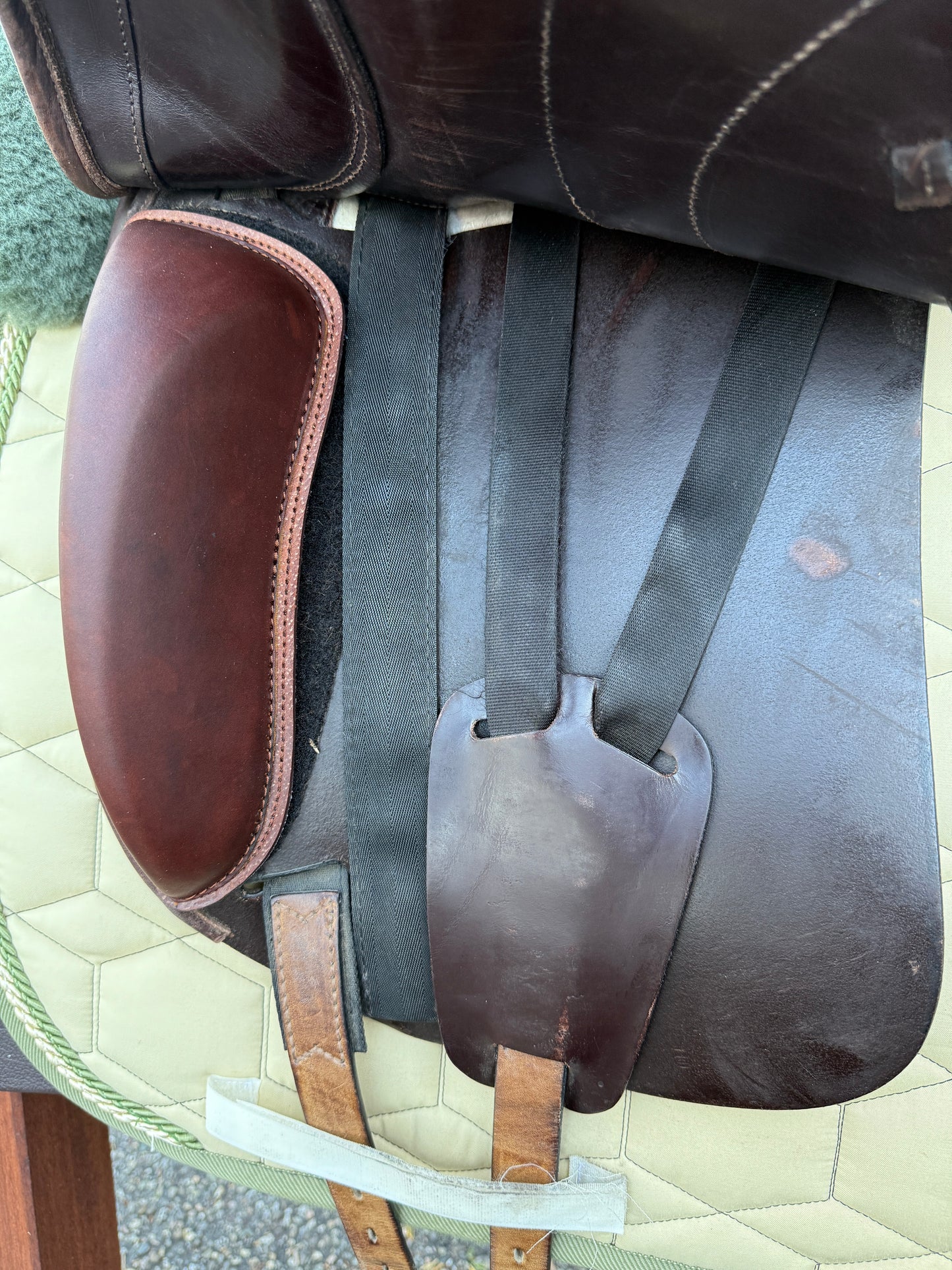 #211 Amerigo Cervia II Pinerolo Dressursattel 17,5 Zoll +0,5 braun Klettpauschen