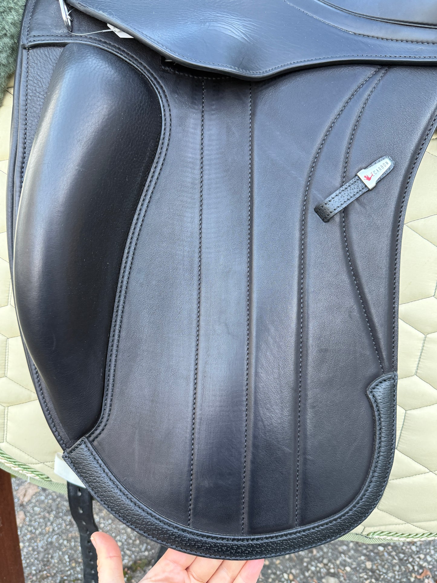 #231 Selleria Equipe Viktoria Carbon Dressursattel 17,5 Zoll +2 M aus 2023