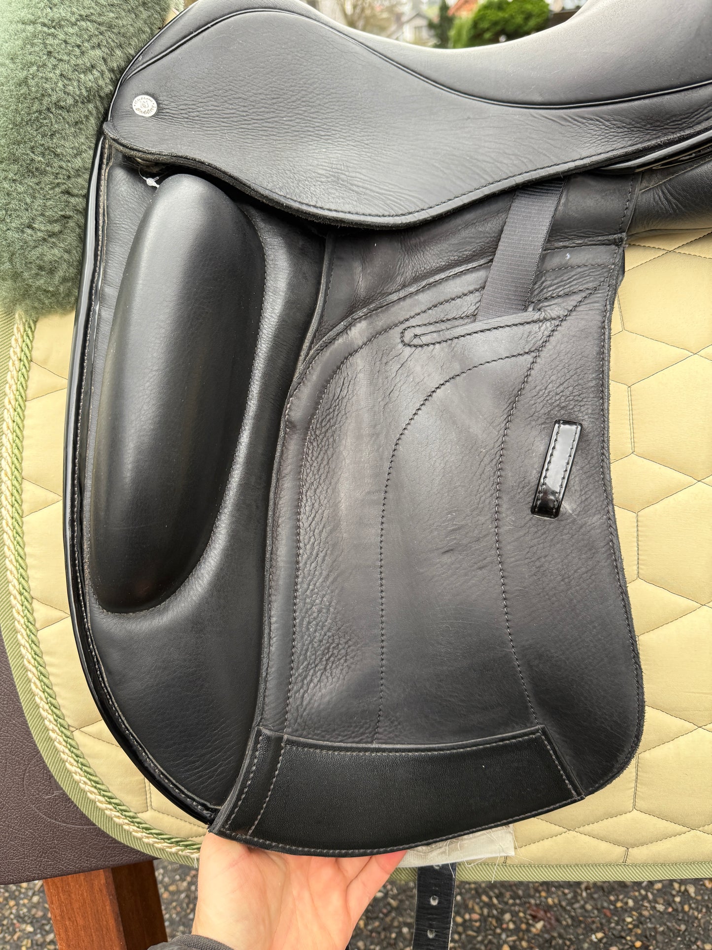 #243 Custom Dressursattel Wolfgang Omni 17 Zoll Monoblatt