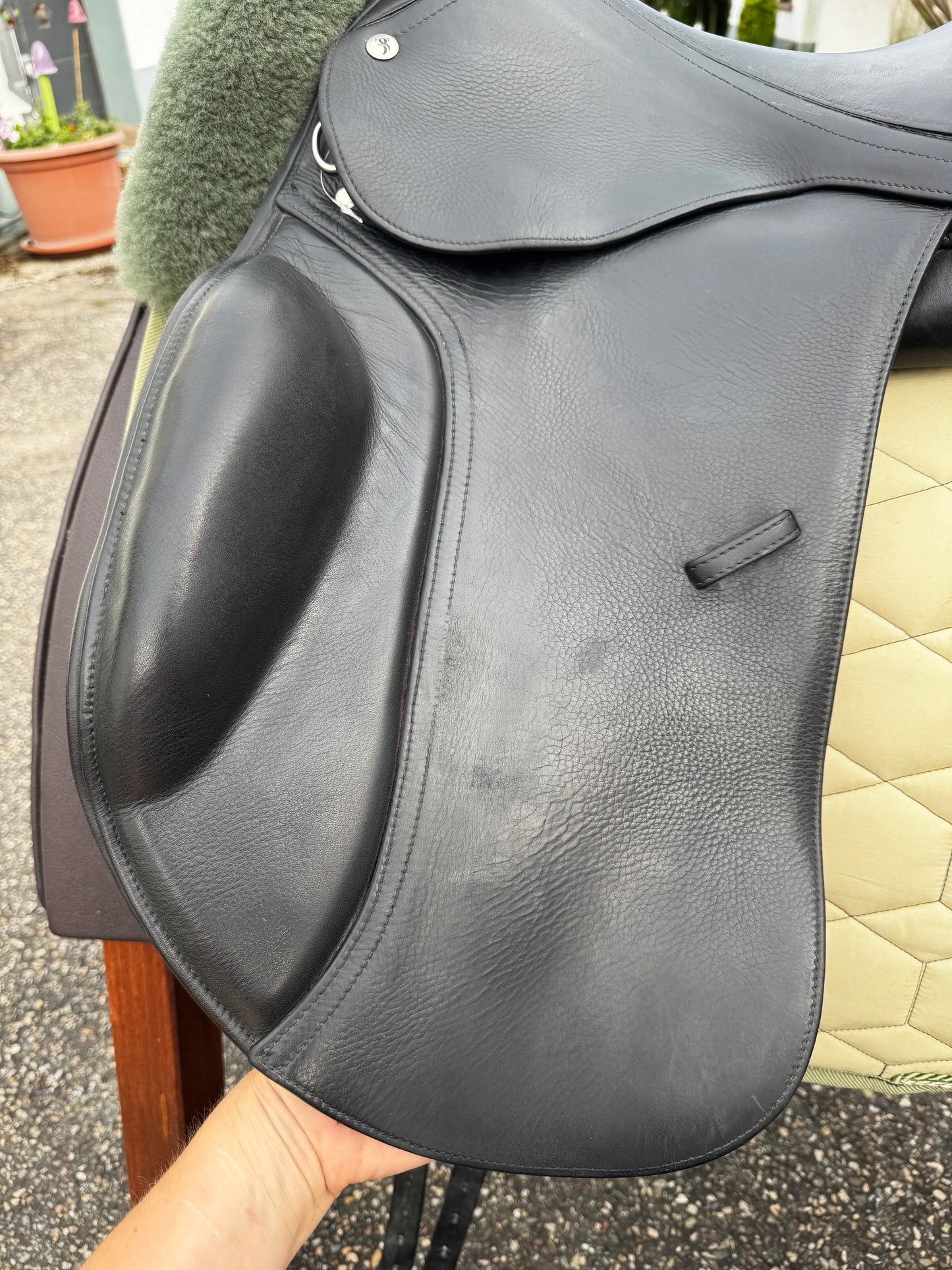 #152 3P Dressursattel 17,5 Zoll doubliert wie Equinomic