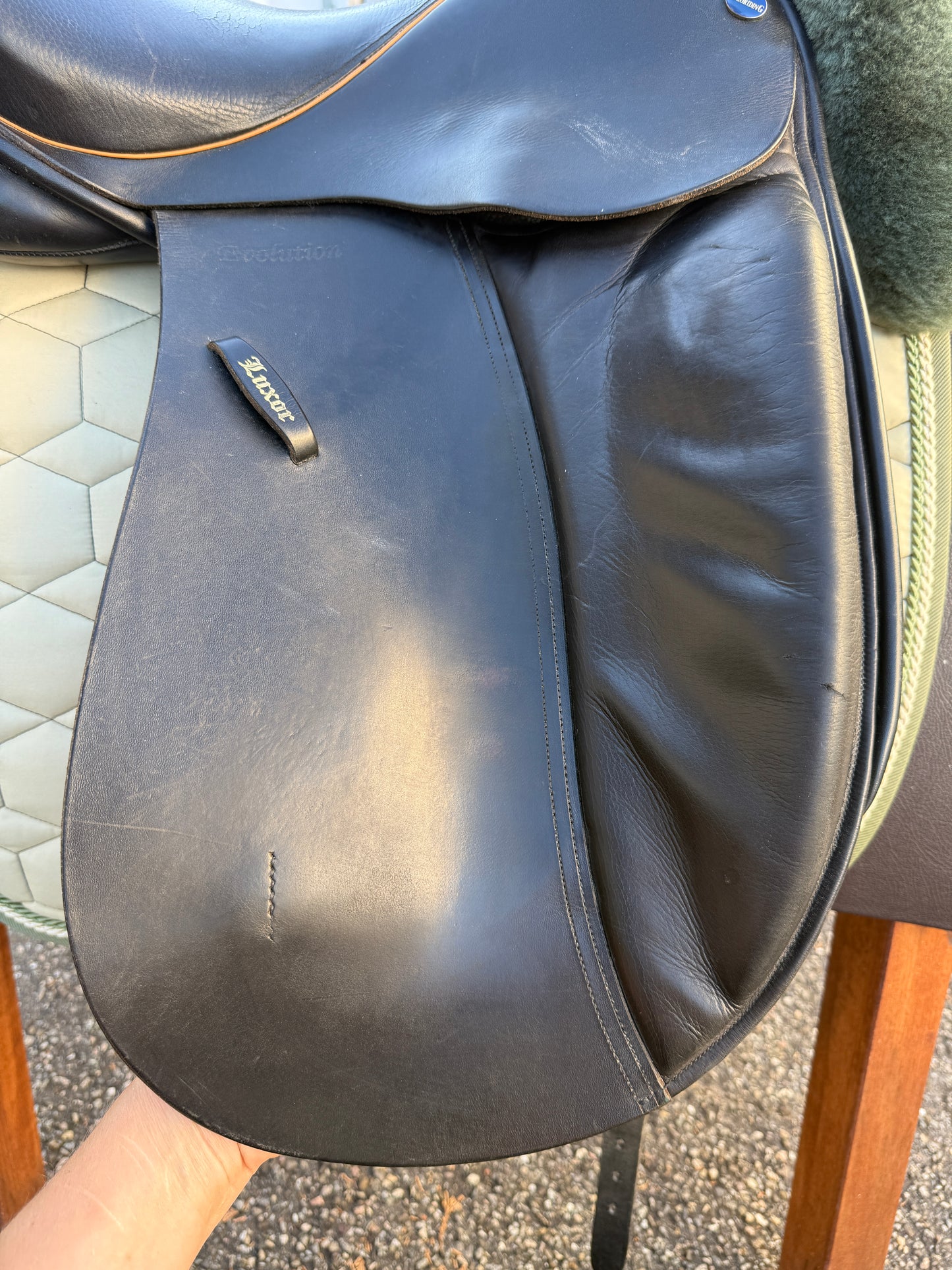 #K171 Euroriding Luxor Dressursattel 17,5 Zoll Fit 3