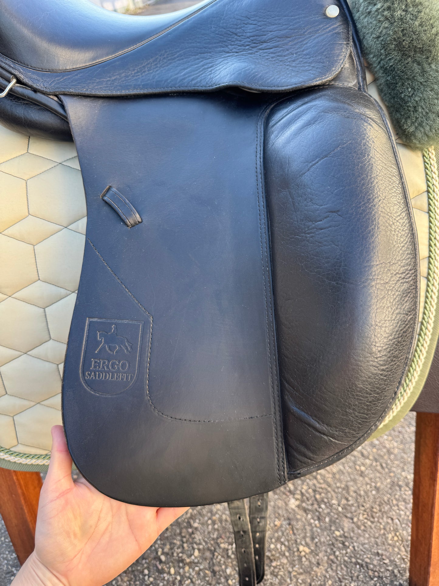 #100 Hennig ESF Silver Dressursattel 16 Zoll Ponysattel