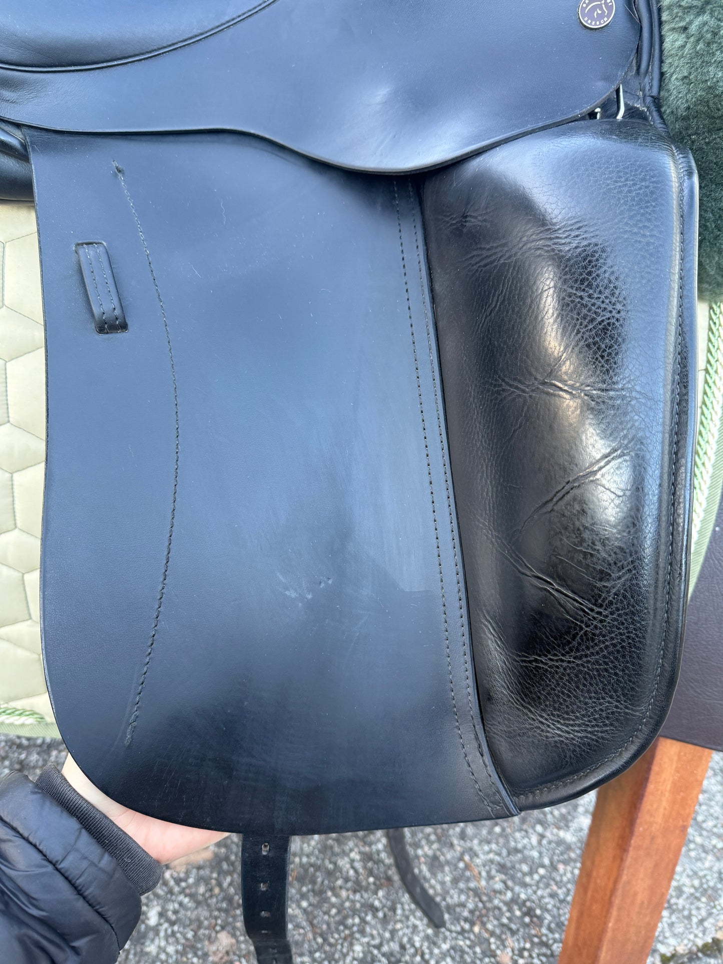 #K182 Dresch XT Flat Dressursattel Klettpausche 17,5 Zoll neuwertig