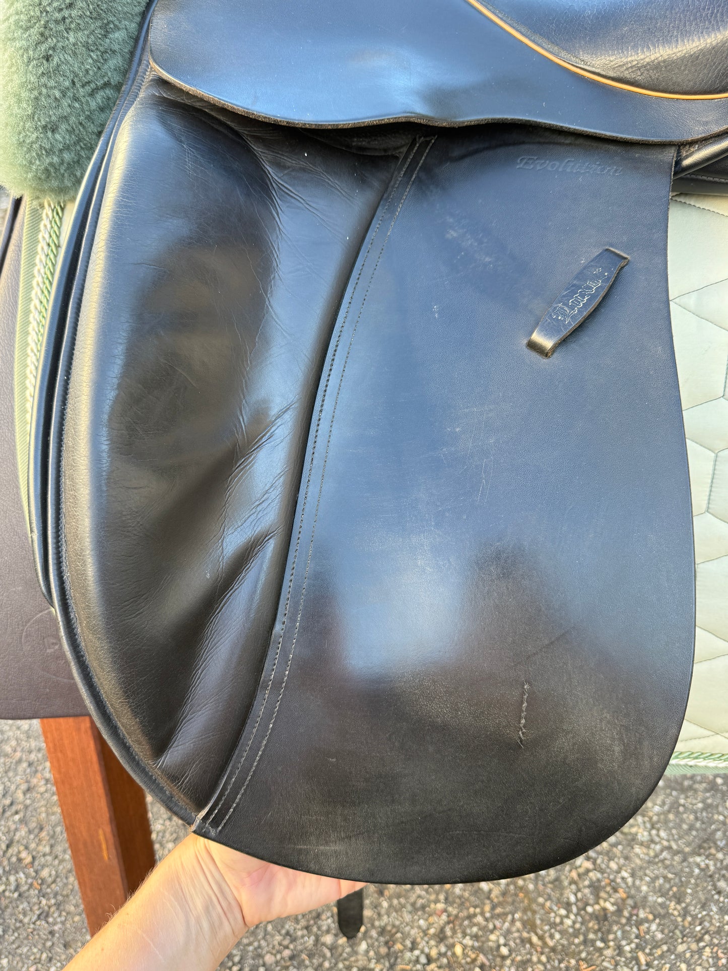 #K171 Euroriding Luxor Dressursattel 17,5 Zoll Fit 3