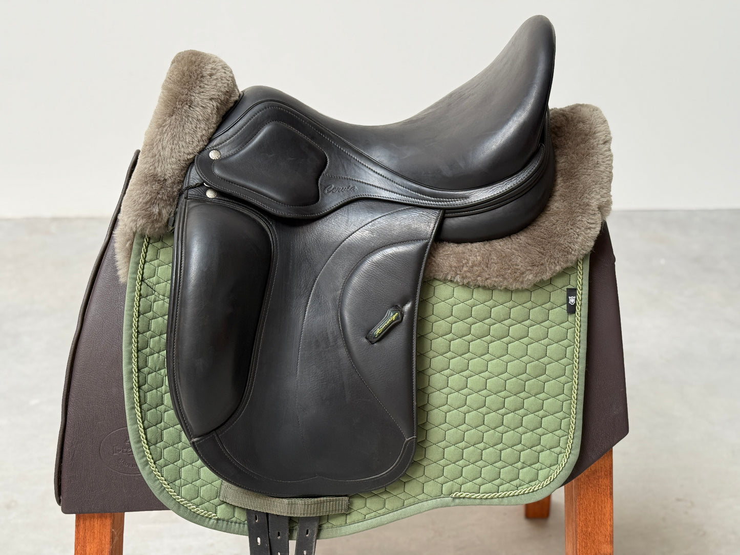 Amerigo Cervia II Pinerolo Dressursattel 17,5 Zoll Klettpauschen