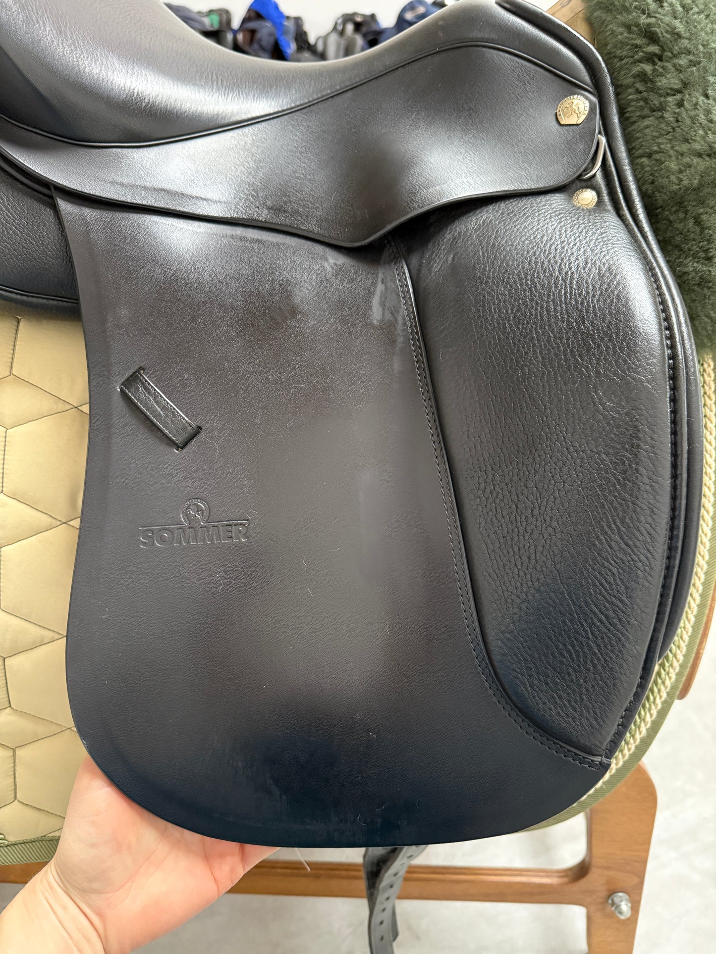 Sommer Jana Dressursattel Ponysattel 16,5 Zoll 36 schwarz wie NEU