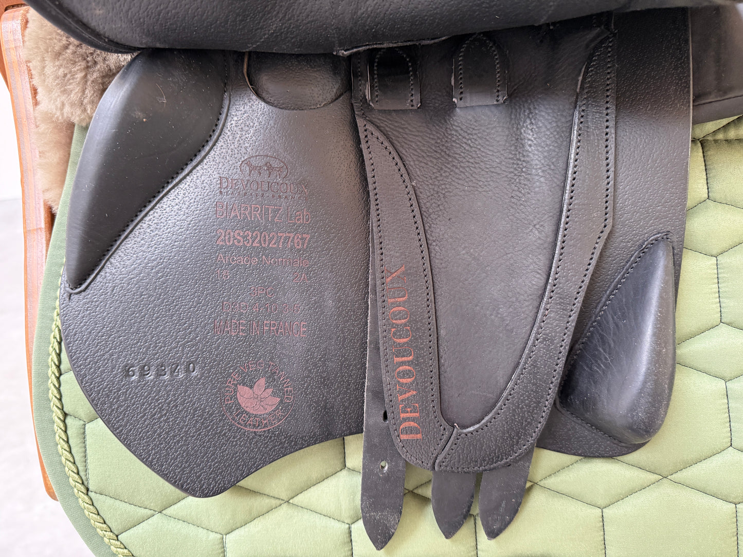 Devoucoux Biarritz LAB Springsattel 18 Zoll schwarz